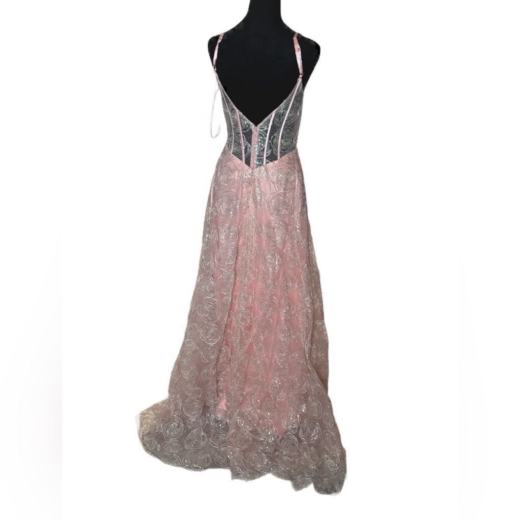 NBDN Nobrandedon Lucci Lu gown sz 8 coral NWT Size M / US 6-8 / IT 42-44 - 4 Thumbnail