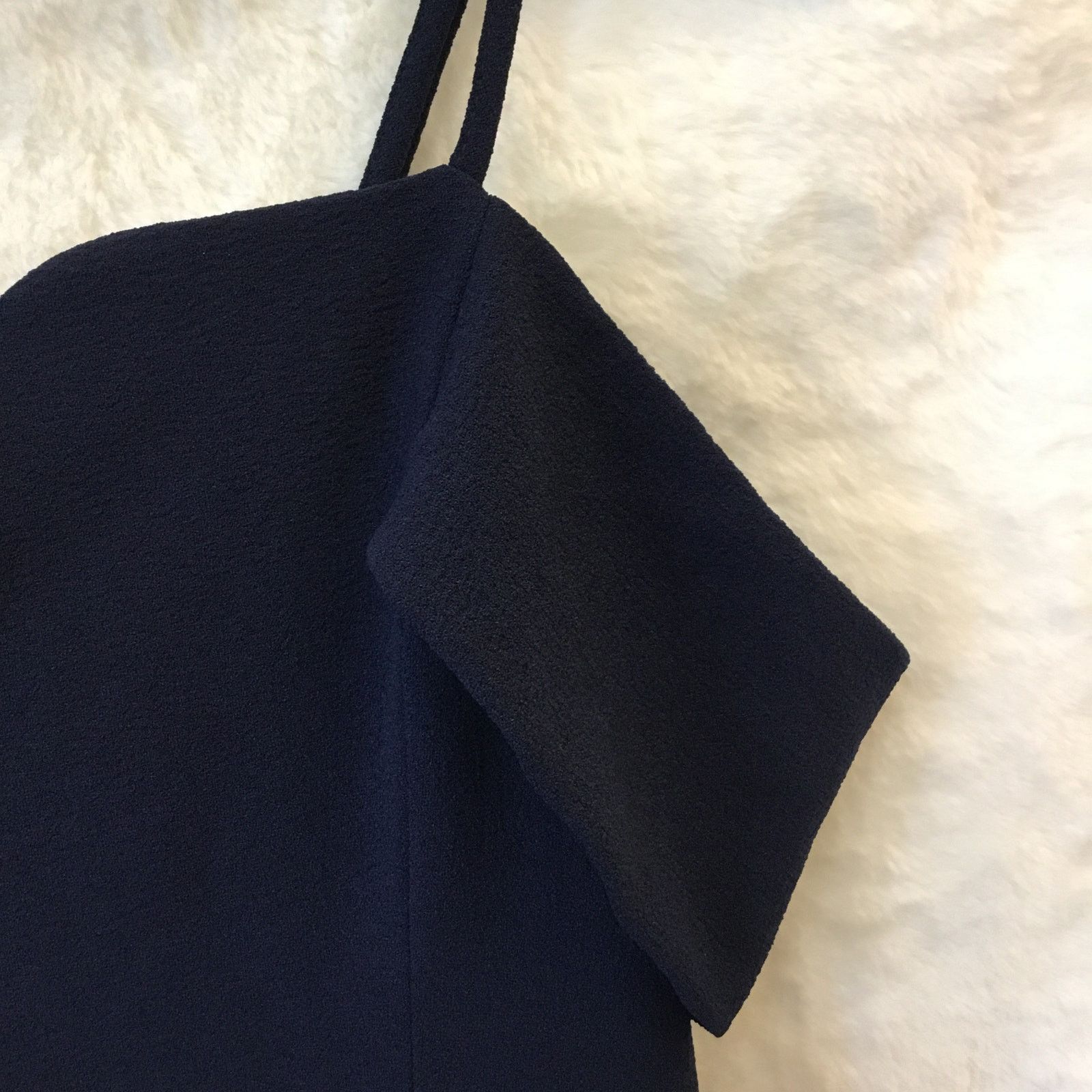 Other Storee Navy Blue Off-Shoulder Zip-Up Formal Dress Size M / US 6-8 / IT 42-44 - 6 Thumbnail