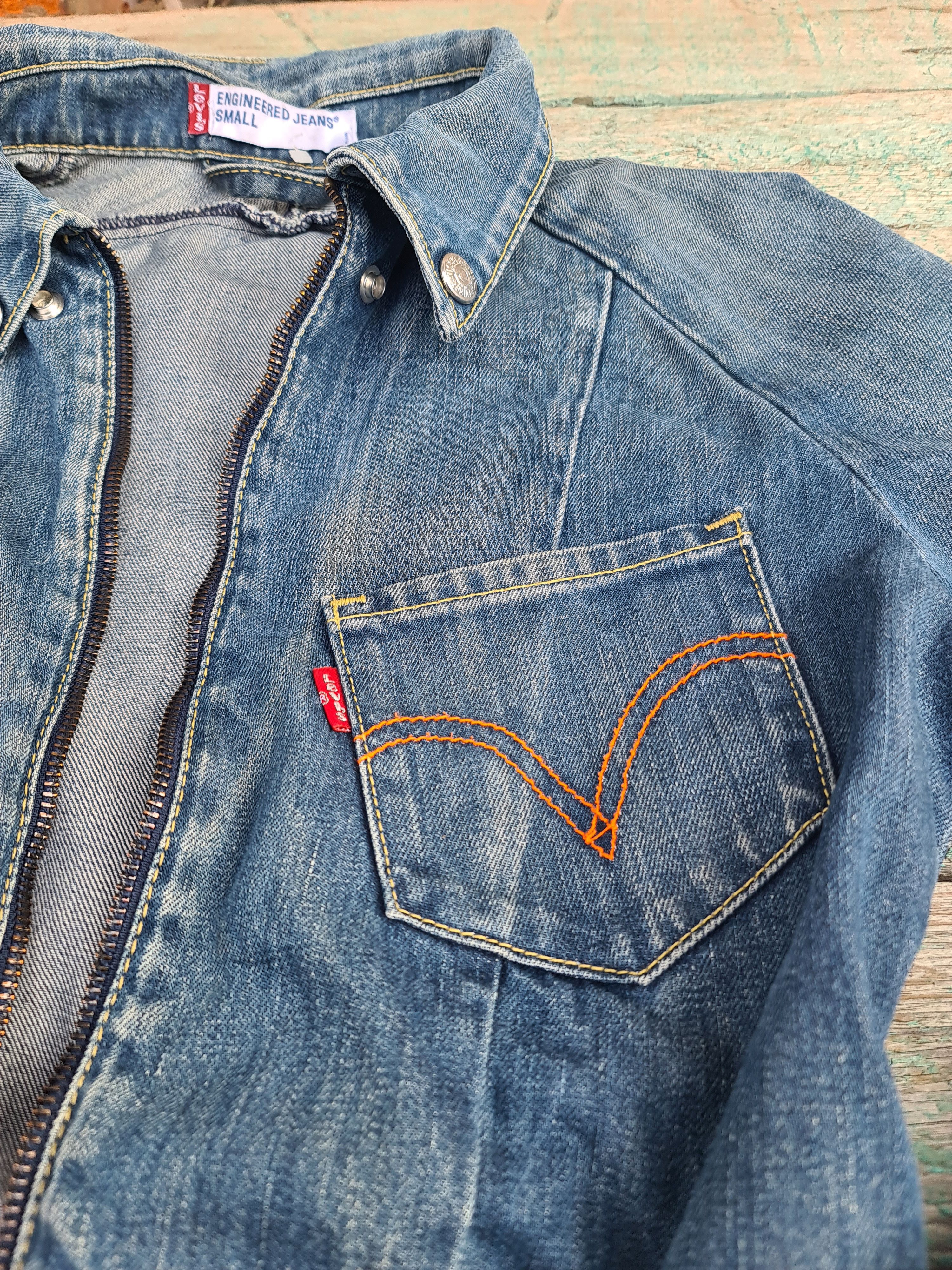 Levi's Vintage Levi’s Engineered Jeans Denim Jacket Girls Size S / US 4 / IT 40 - 10 Thumbnail