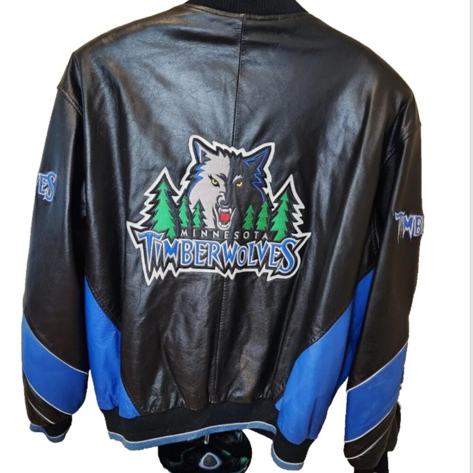 Other Vintage MN Timberwolves Jacket GIII Carl Bank's Leather Sz L Size US L / EU 52-54 / 3 - 1 Thumbnail