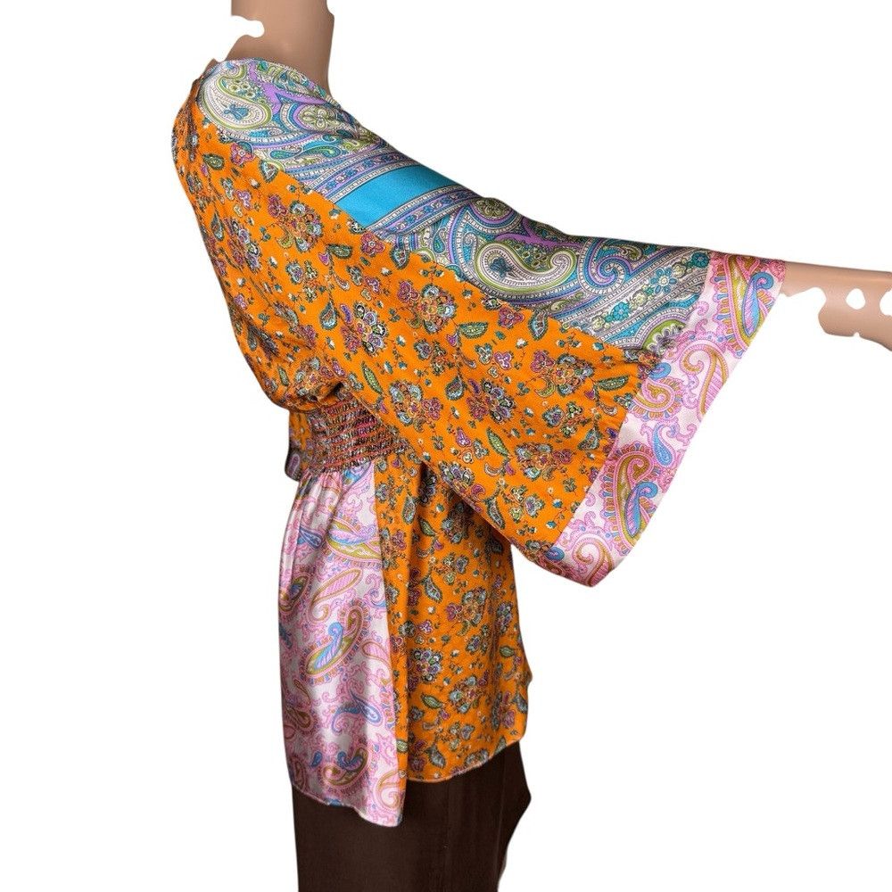Other New Alice & Trixie 100% Silk Boho Multi Print Blouse Size M Size M / US 6-8 / IT 42-44 - 3 Thumbnail