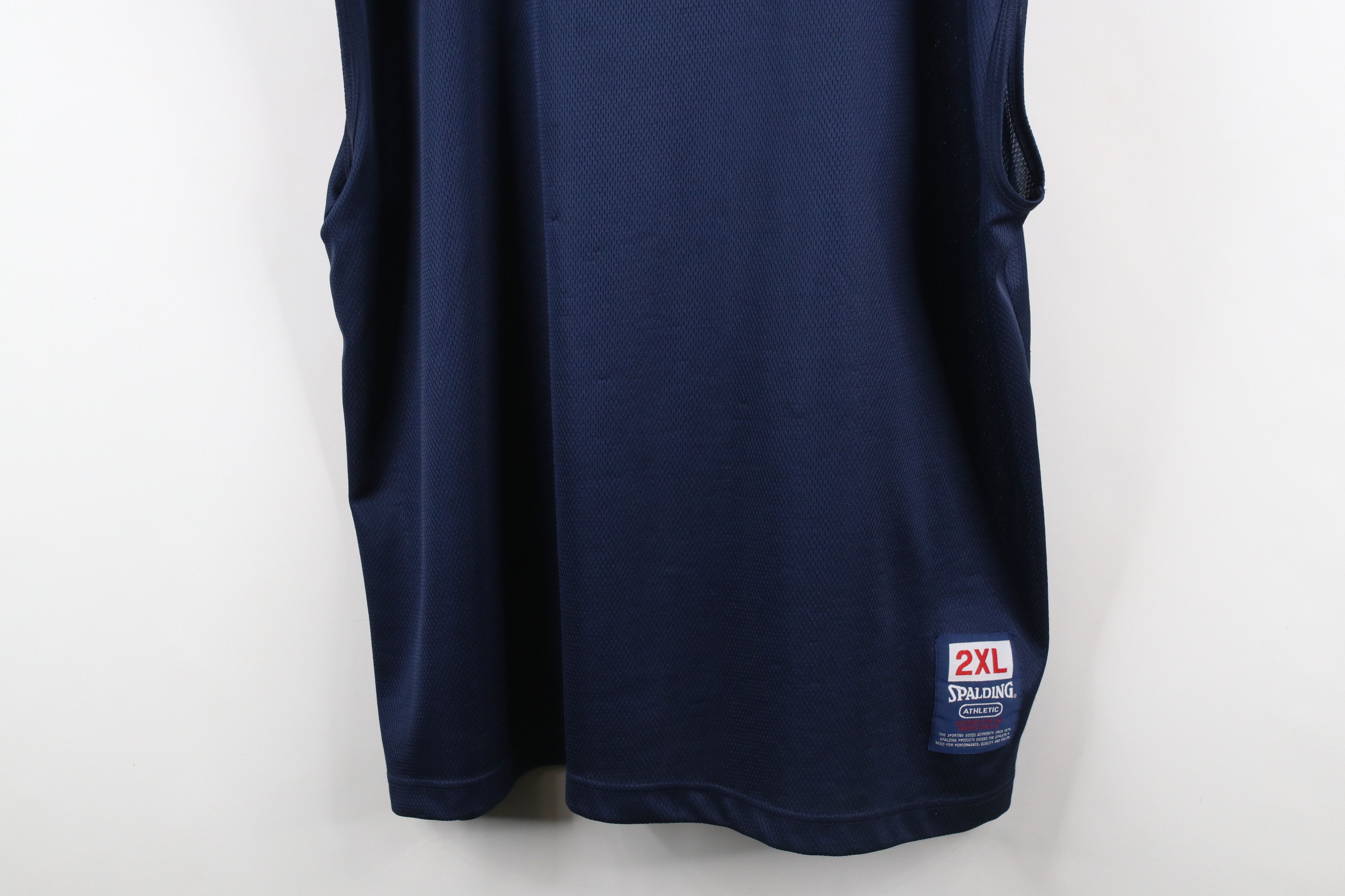 Spalding × Vintage Vintage 90s Spalding Basketball Sleeveless Muscle T-Shirt Size US XXL / EU 58 / 5 - 3 Thumbnail
