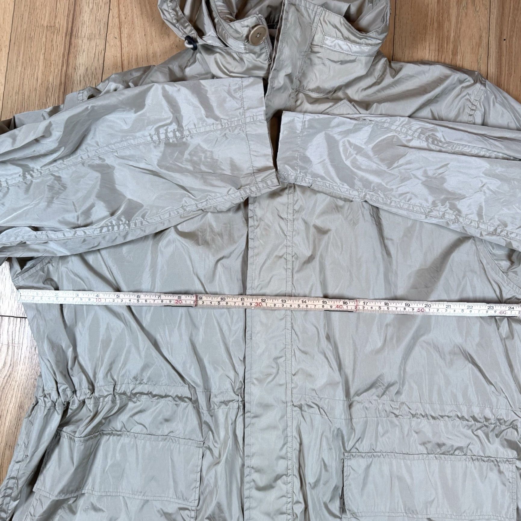 Ralph Lauren VTG Ralph Lauren Trench Coat Mens XL Beige Nylon Long Lightweight Hooded Coat Size US XL / EU 56 / 4 - 5 Thumbnail