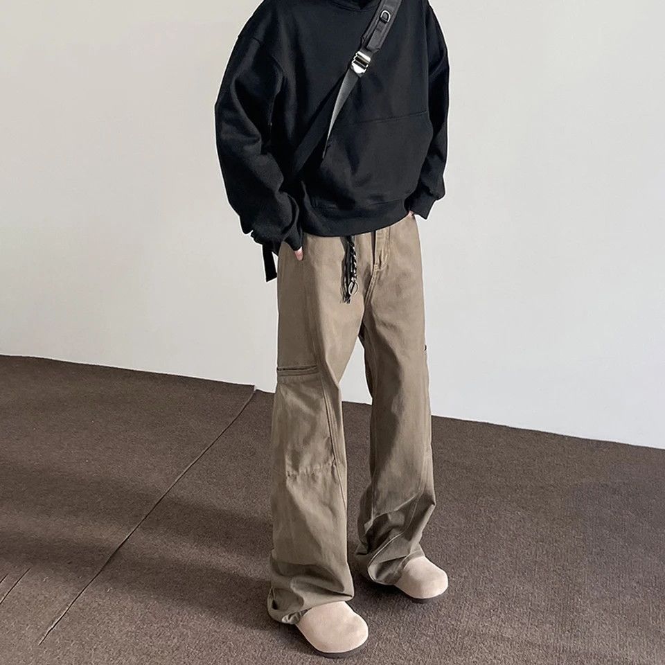Designer × Japanese Brand × Jean Vintage Brown Jeans Men Baggy Flare Harajuku Casual Fashion Size US 30 / EU 46 - 3 Thumbnail
