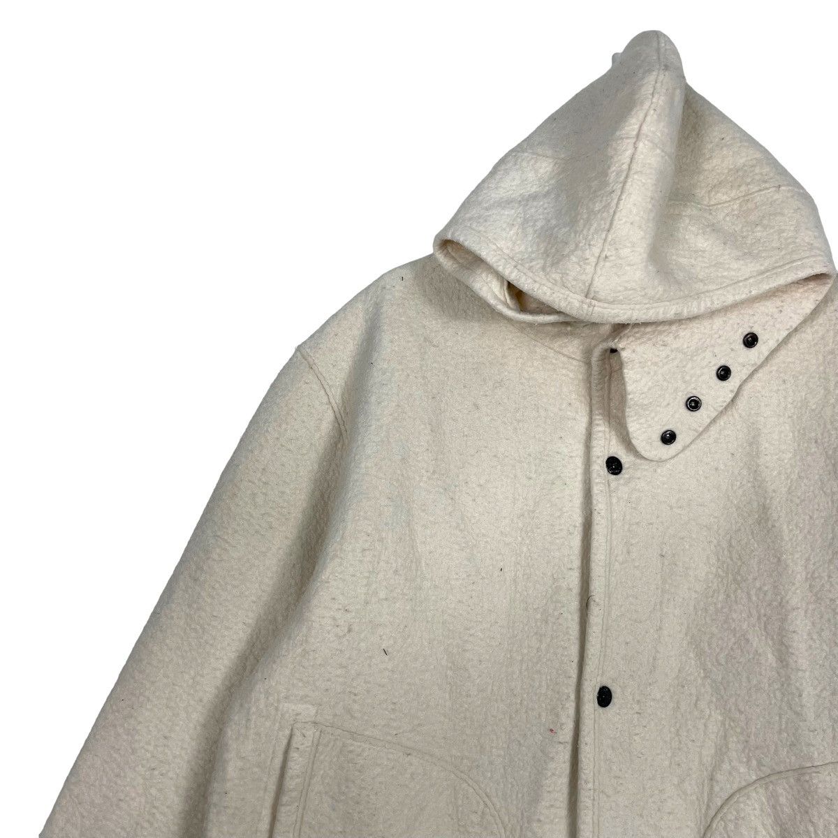 Massimo Osti × Stone Island 💥AW2003 STONE ISLAND SHERPA BUTTON JACKET Size US L / EU 52-54 / 3 - 6 Thumbnail