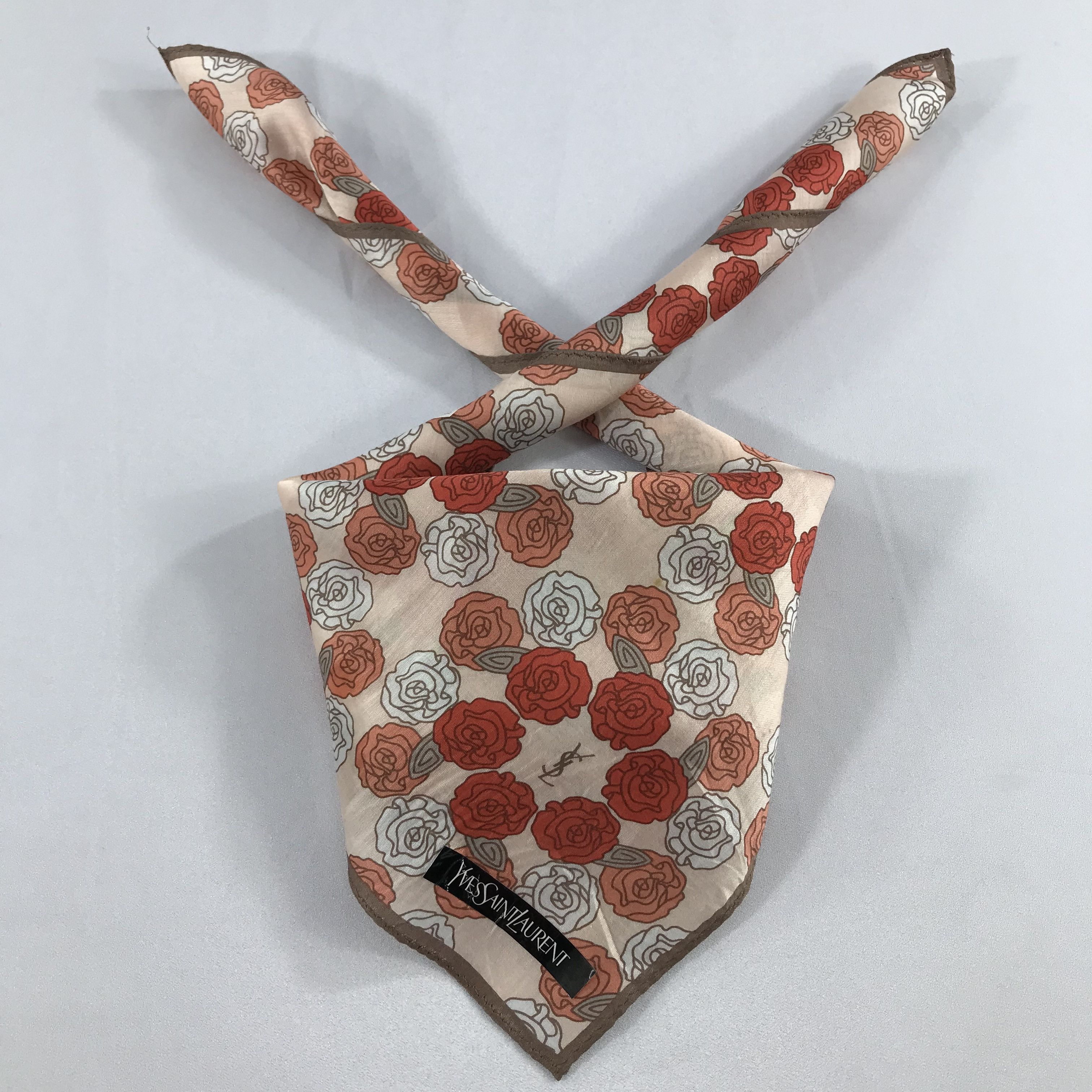 Vintage × Yves Saint Laurent Yves Saint Laurent Bandana / Handkerchief/Neckerchief -S2396 Size ONE SIZE - 3 Thumbnail