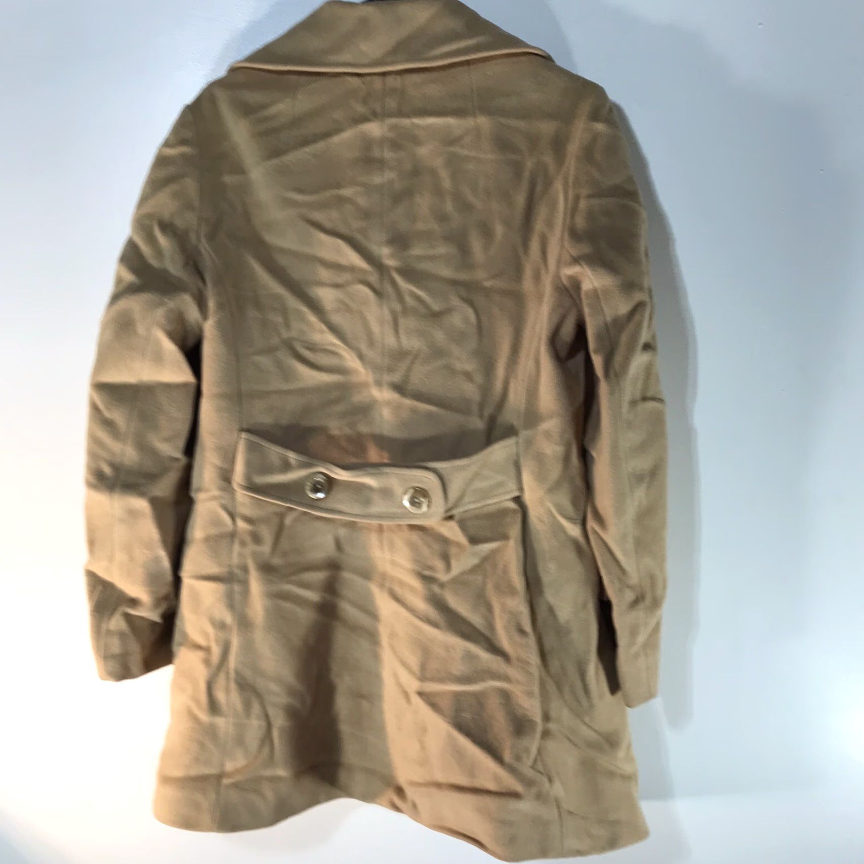 Vintage Fashionbilt Casuals Beige Wool Pea Coat Womens Medium Casual Travel Workwear USA Size M / US 6-8 / IT 42-44 - 2 Thumbnail
