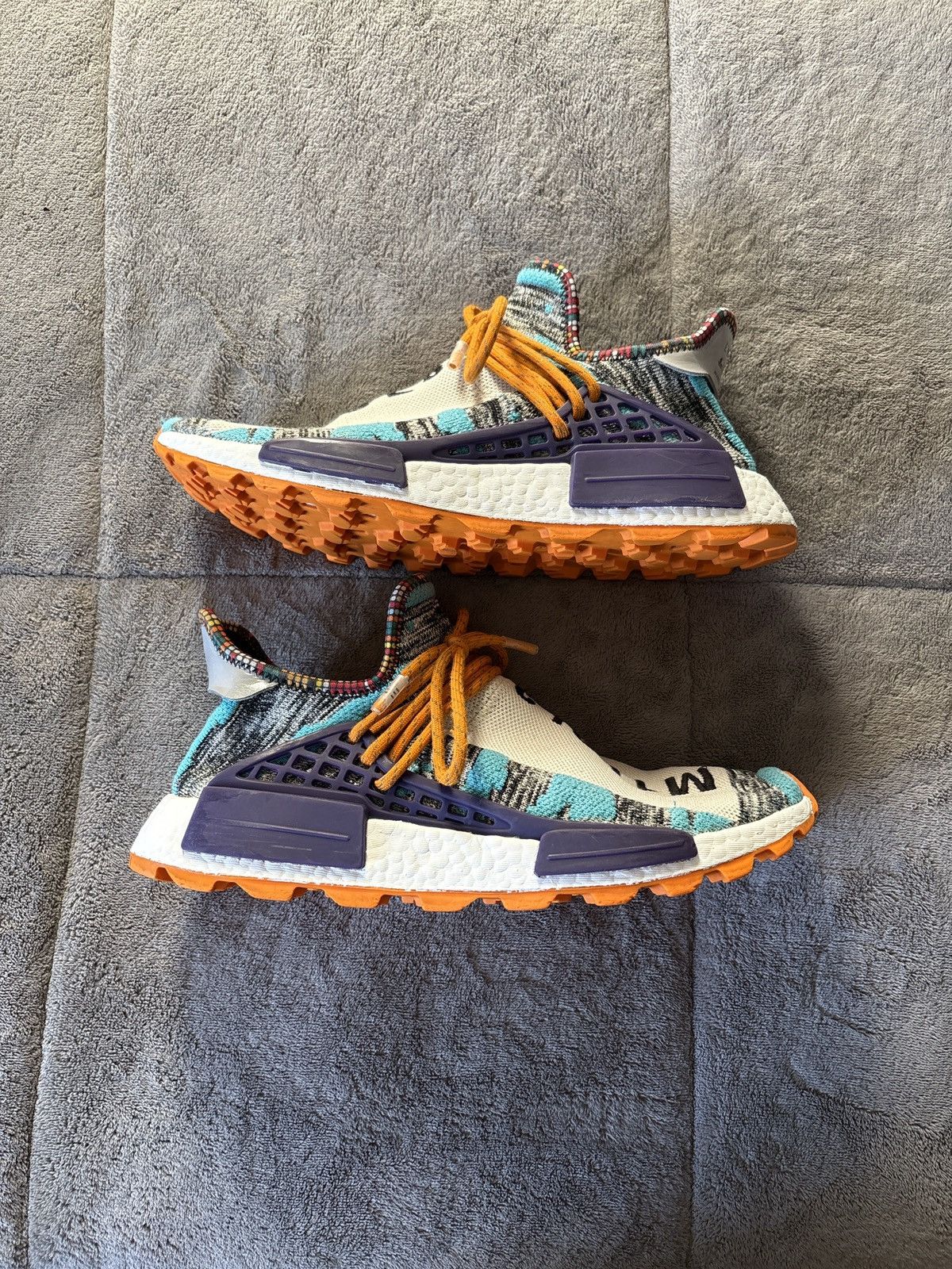 Adidas × Pharrell Adidas NMD Human Race Trail Solar Pack Size US 10 / EU 43 - 2 Thumbnail