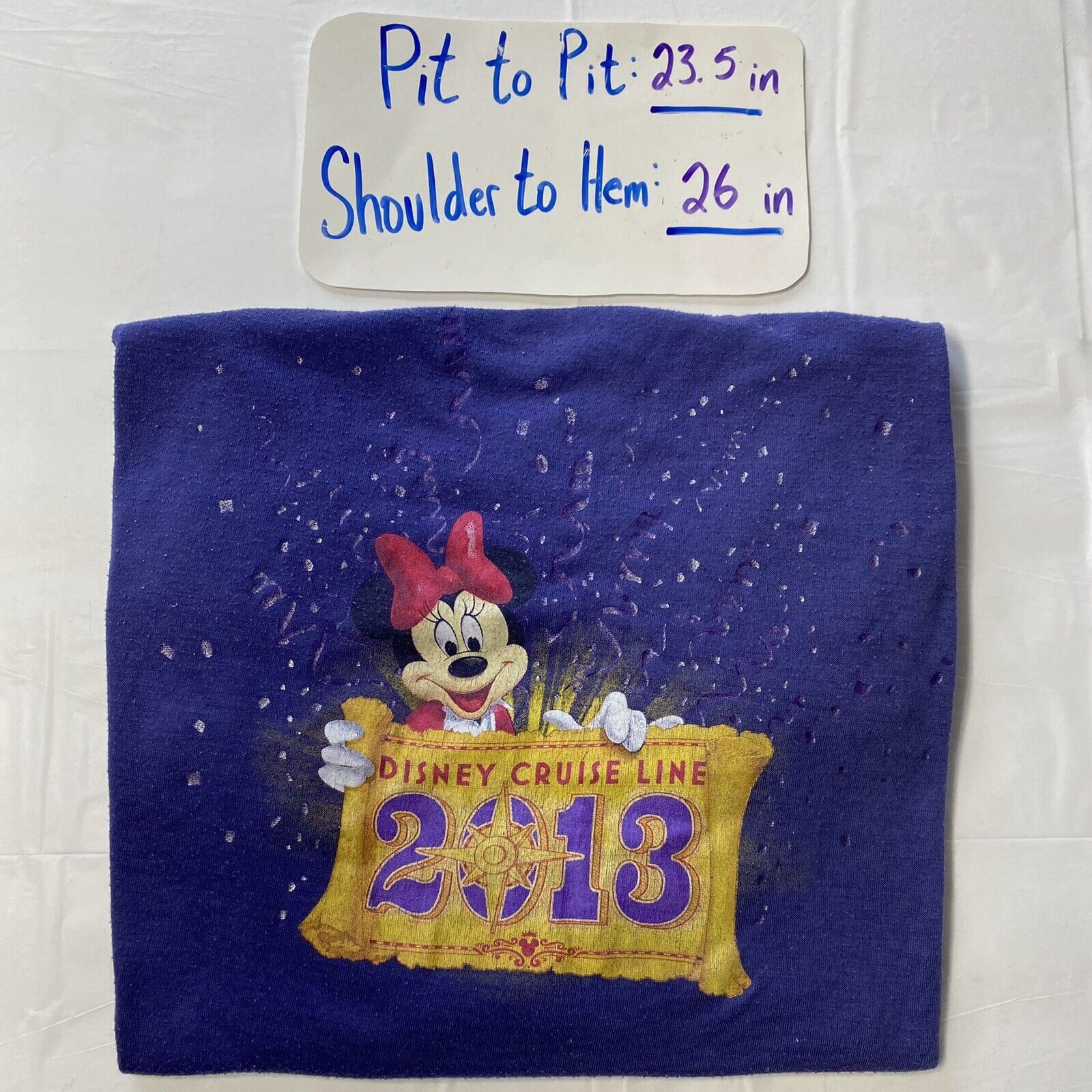Disney Disney Cruise Line XL 2013 Minnie Mouse Graphic T Shirt Size XL / US 12-14 / IT 48-50 - 10 Thumbnail