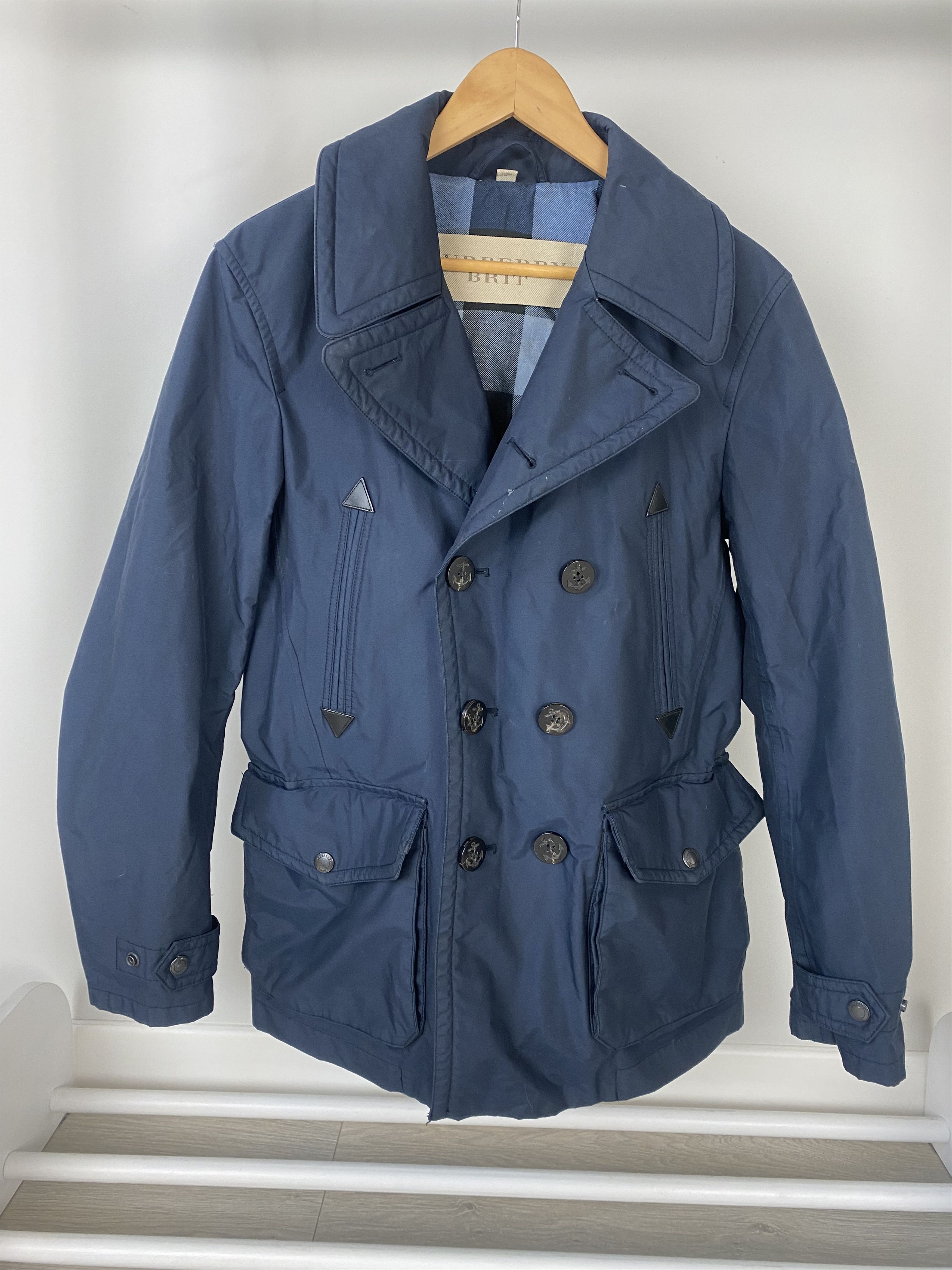 Burberry Burberry Brit Water Resistant Double Breasted Jacket Size US M / EU 48-50 / 2 - 1 Thumbnail