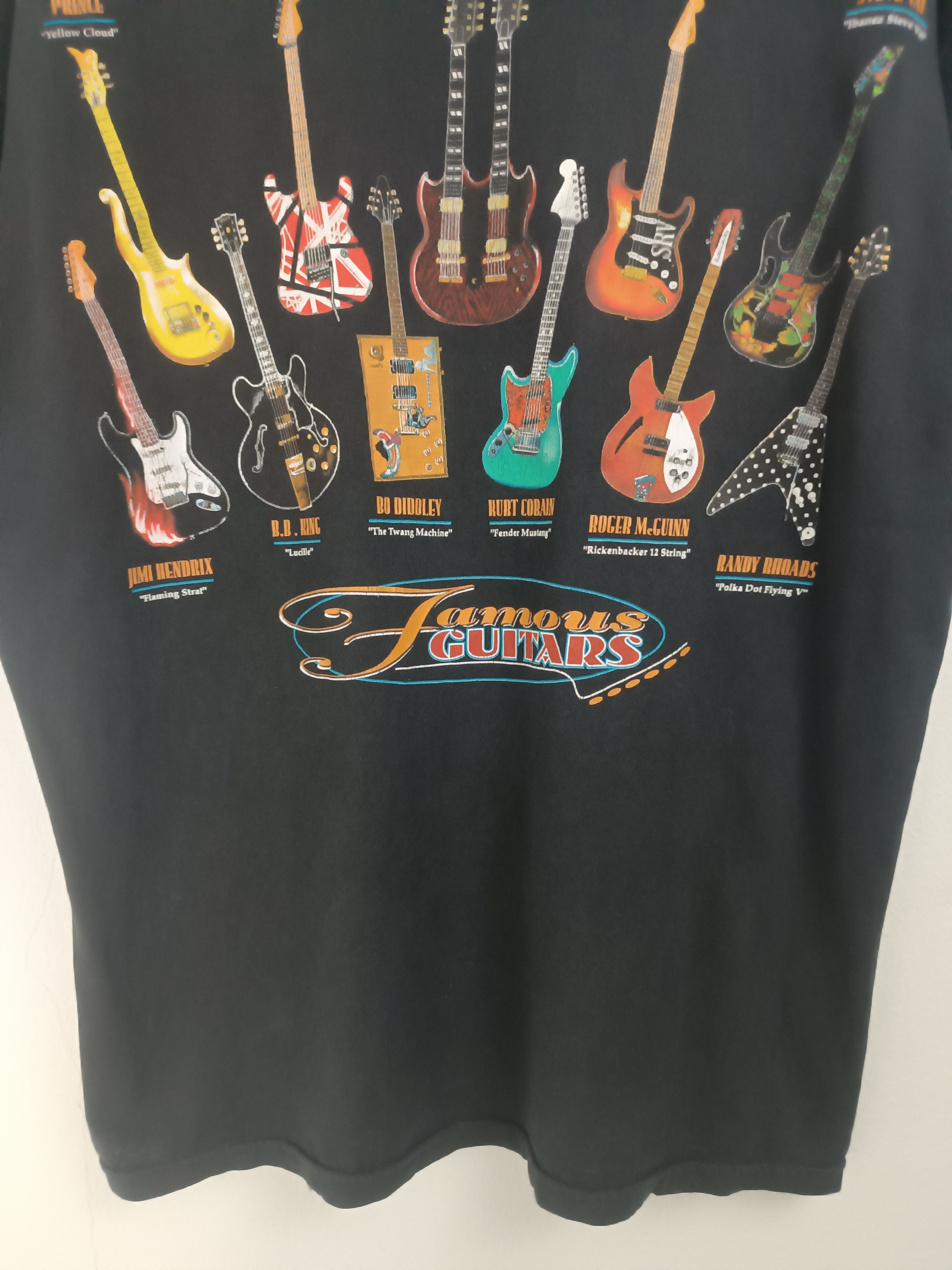 Vintage VINTAGE 2000s FAMOUS GUITAR PRINCE JIMMY PAGE HENDRIX VAI Ts Size US XL / EU 56 / 4 - 15 Thumbnail