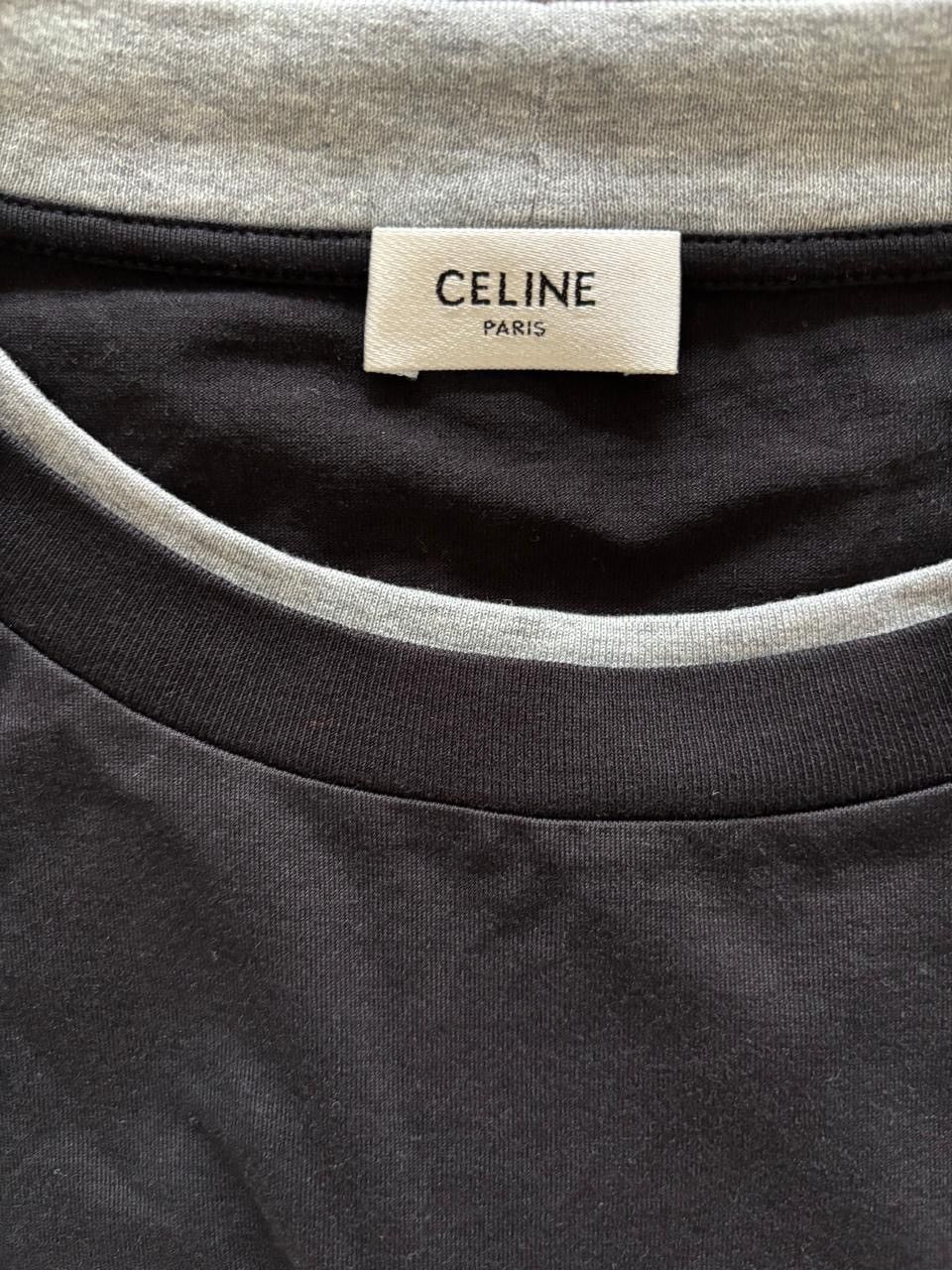 Celine Skater Layered Logo Print Longsleeve T-shirt Size US M / EU 48-50 / 2 - 7 Thumbnail