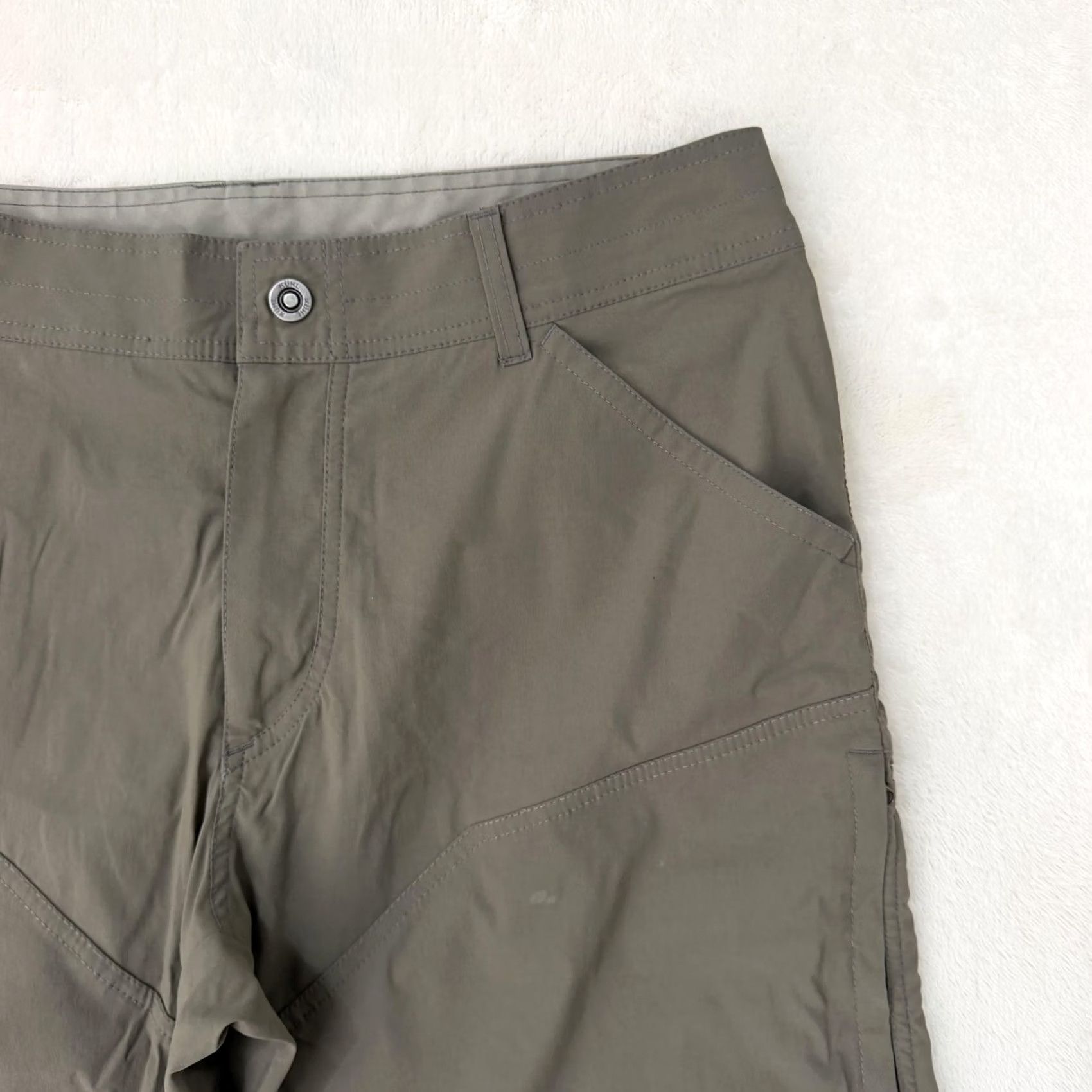 Vintage Kuhl Pants Jeans Mens 36x30 Gray Hiking Outdoor Nylon Straight Leg Pocket Travel Jeans Pants Mens Gray 36x30 Hiking Outdoors Nylon Straight Leg Pocket Size US 36 / EU 52 - 2 Thumbnail