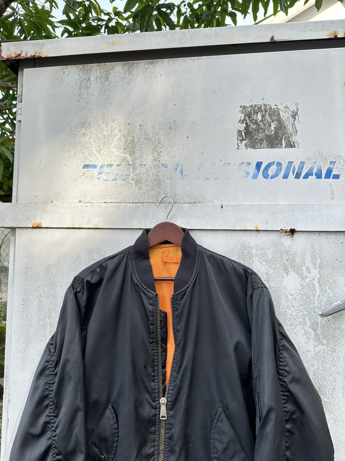 Vintage 🪖Vintage THRASHED Bosch MA-1 Bomber Jacket Size US M / EU 48-50 / 2 - 7 Thumbnail