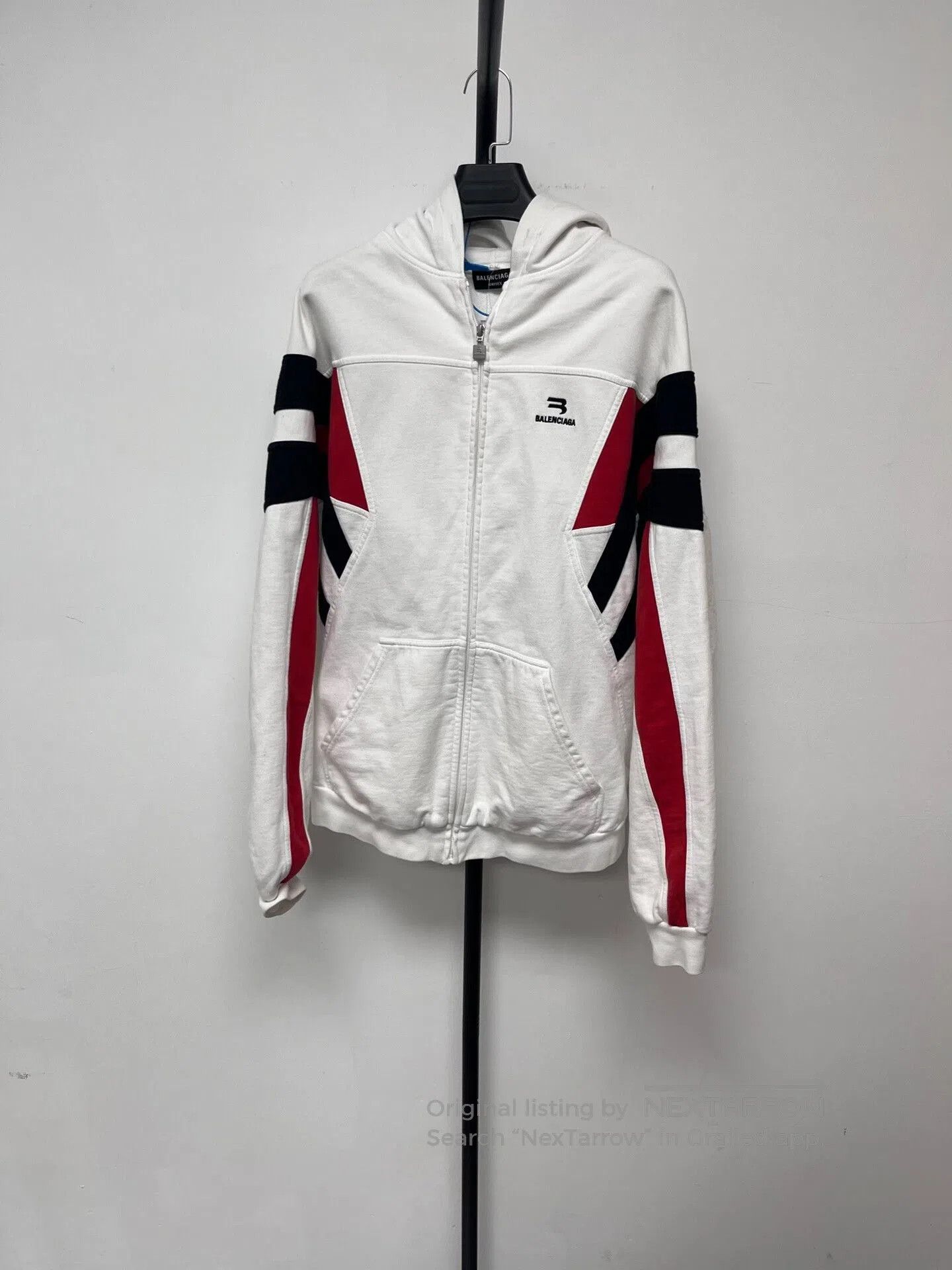 balenciaga hooded zip jacket for men.