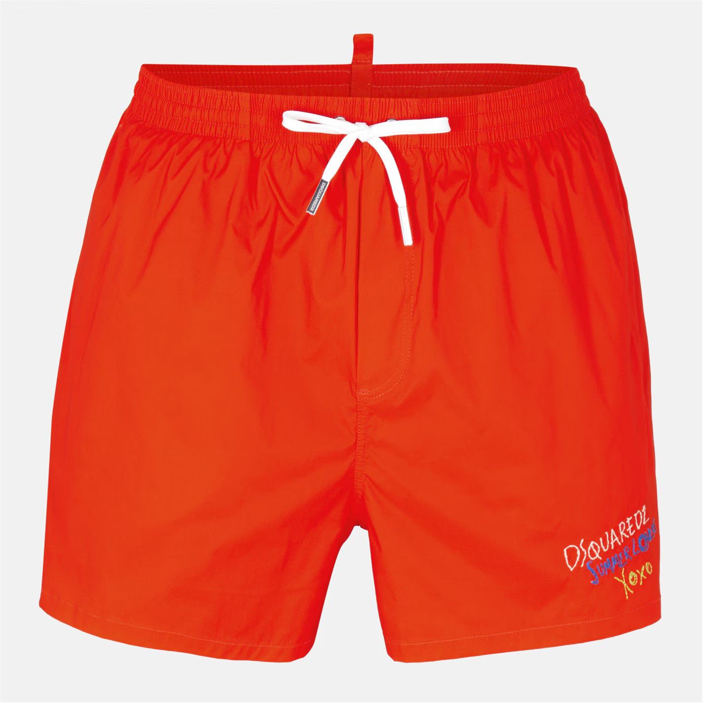 Dsquared2 o1g2r1mq0426 Logo Quick Dry Swim Shorts in Coral Size US 34 / EU 50 - 1 Thumbnail