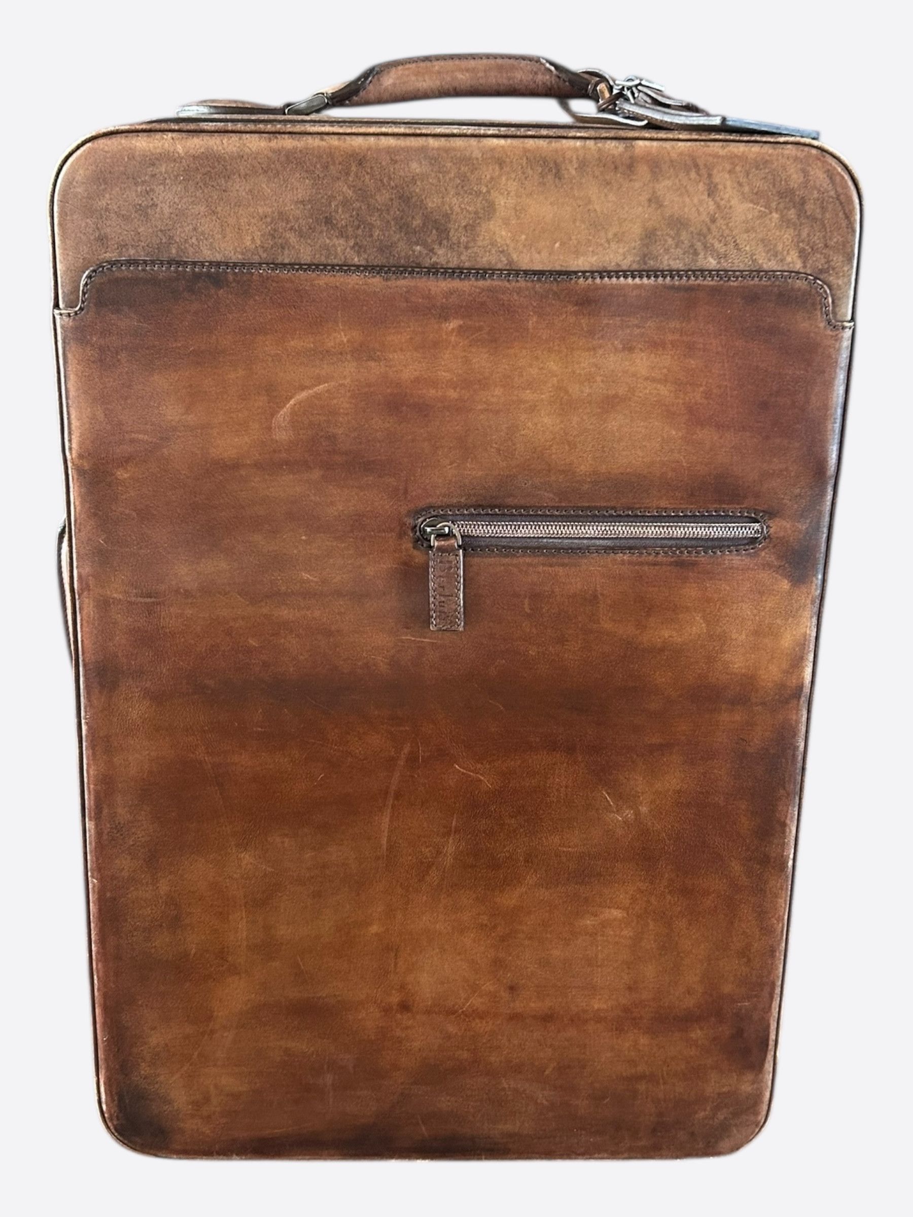 Berluti Berluti Brown Formula Rolling Suitcase Size ONE SIZE - 1 Thumbnail