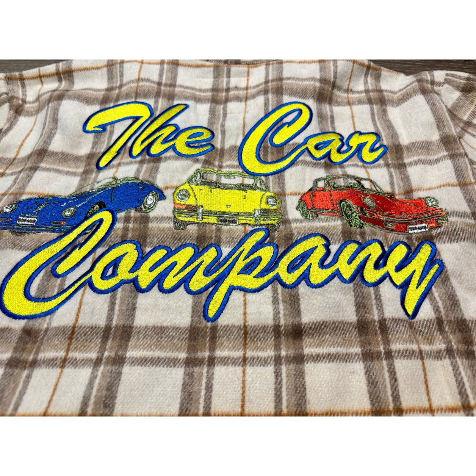 Other NWT Men's Small Flannel by The Car Company in Cream/Brown. Size US S / EU 44-46 / 1 - 8 Thumbnail