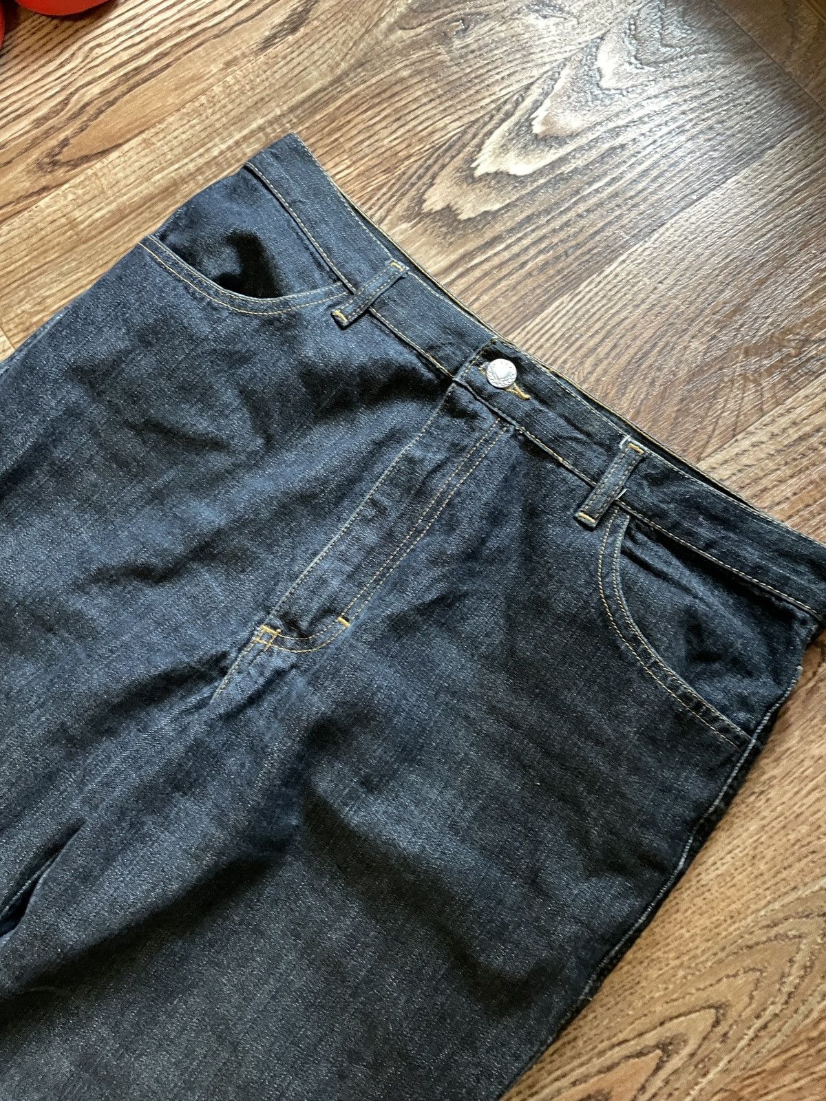 Japanese Brand Vintage Y2K Jeans Wide Legs Flared Harajuku Style Baggy Size US 32 / EU 48 - 3 Thumbnail