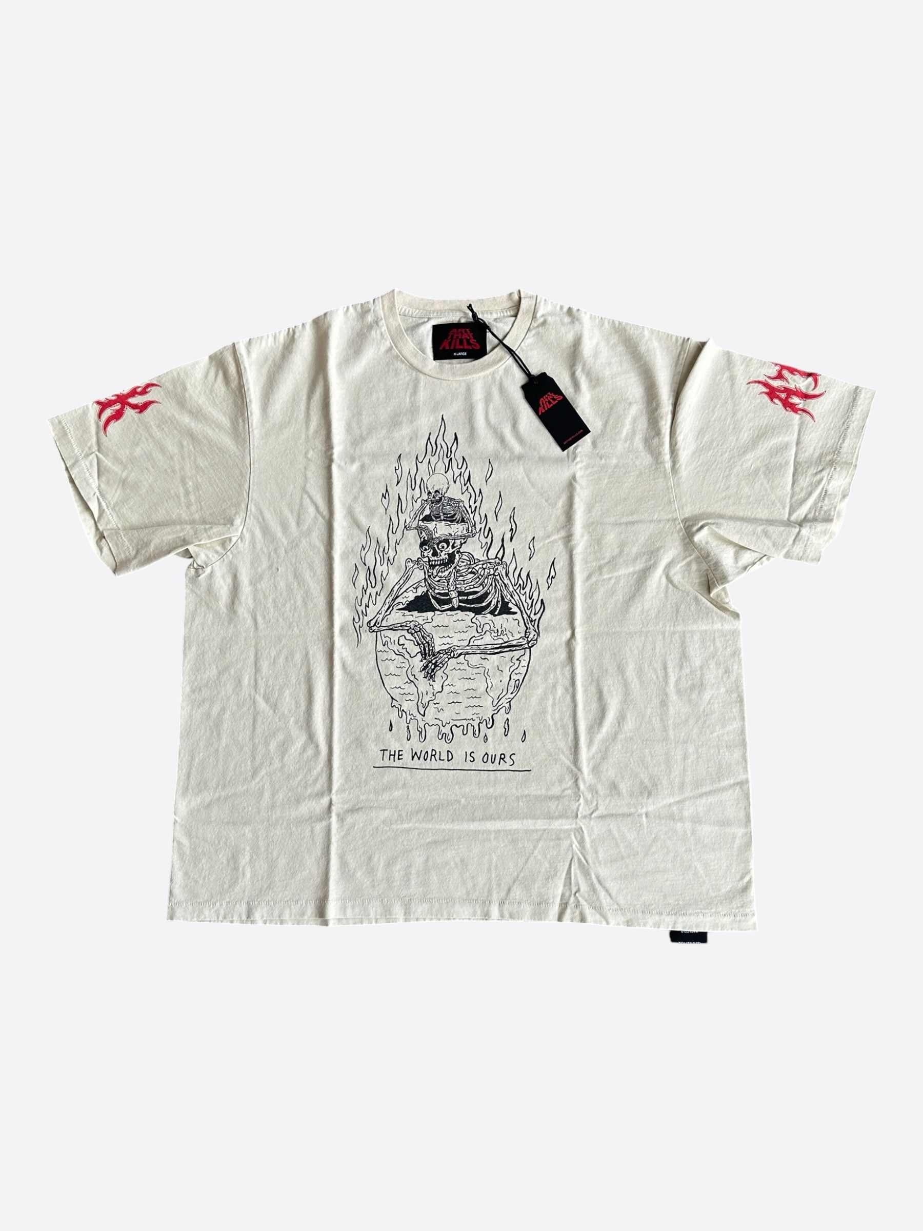 Gallery Dept. Archival White ATK The World Is Ours Graphic T-Shirt Size US L / EU 52-54 / 3 - 1 Thumbnail