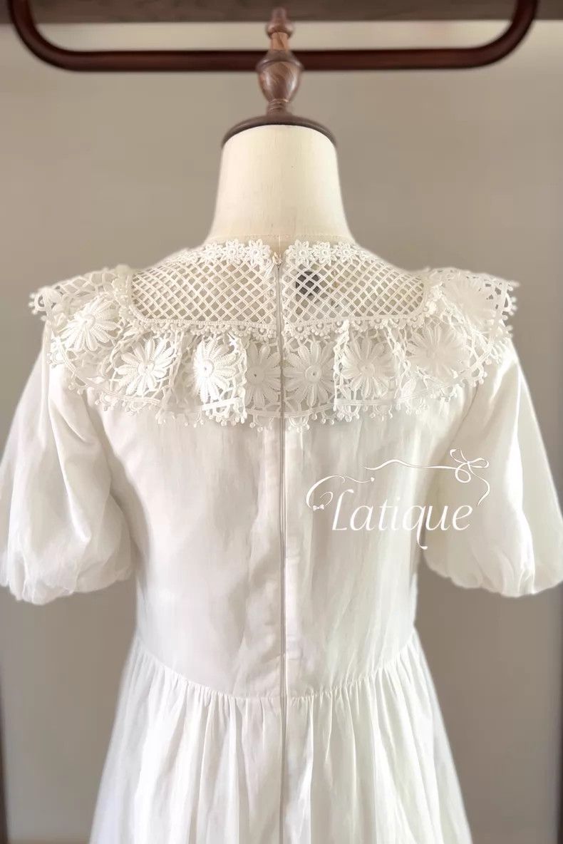 Valentino Valentino White fairy lace doll skirt bubble dress Size M / US 6-8 / IT 42-44 - 7 Thumbnail