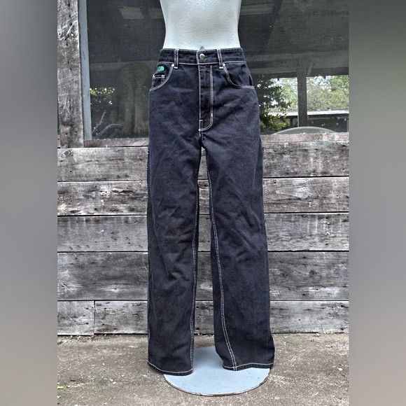 Empyre Vintage 90s Empyre Tori Black Loose Raver Carpenter Jeans Size 28" / US 6 / IT 42 - 1 Thumbnail