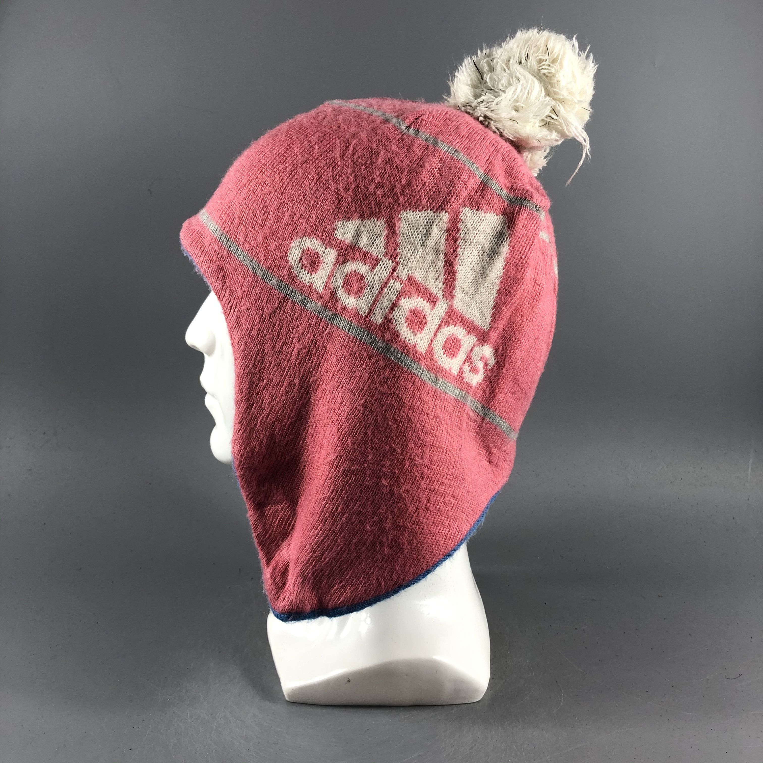 Adidas × Vintage Adidas Ear Flap Hat Beanie Snow Hat Snow Cap -D153 Size ONE SIZE - 1 Thumbnail