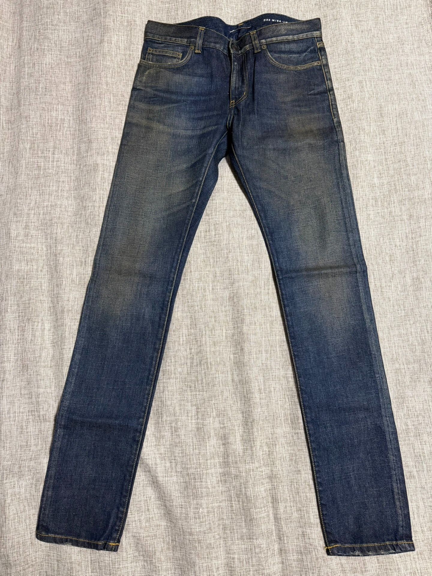 Saint Laurent Paris Saint Laurent Blue Distressed Denim Jeans Size US 30 / EU 46 - 1 Thumbnail
