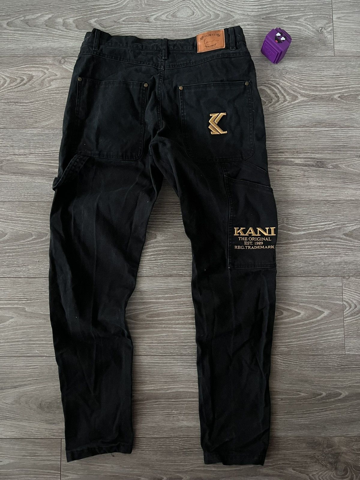 Karl Kani Karl Kani Embroidered Logo Rap Black Denim Unisex Jeans Size US 32 / EU 48 - 17 Thumbnail