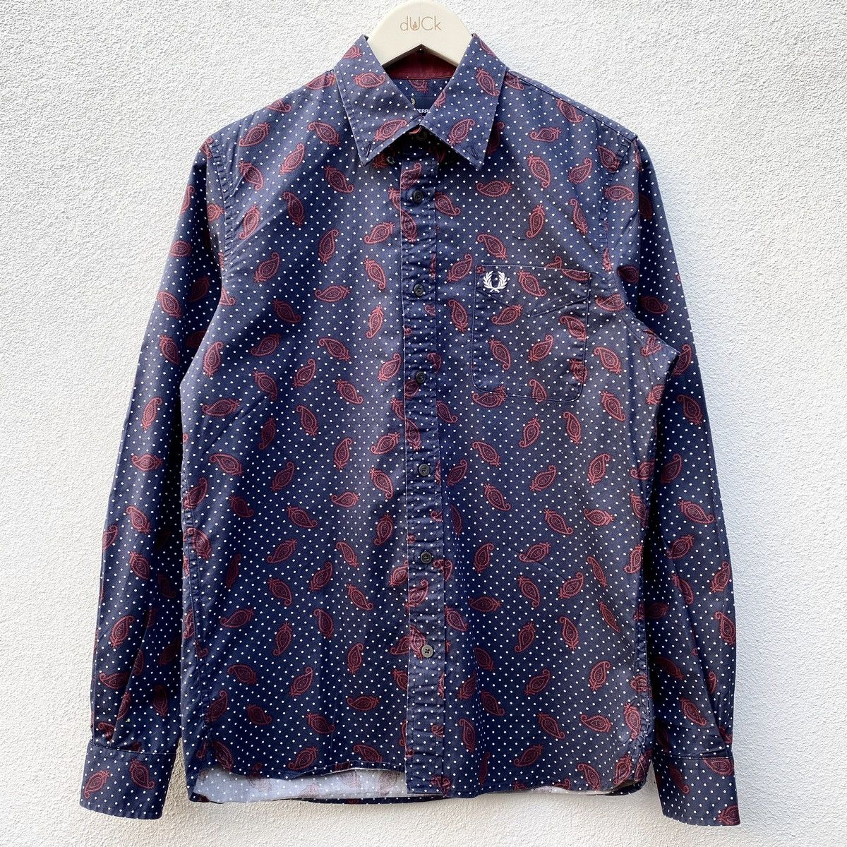 Other FRED PERRY X Drake's London Paisley Polka Dot Longsleeve Tee Size US M / EU 48-50 / 2 - 2 Thumbnail