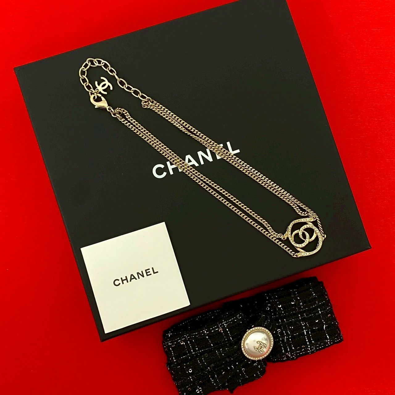 Chanel Chanel Chanel Coco Mark Motif Necklace Pendant Accessory Metal Necklace DUTY FREE for USA Size ONE SIZE - 1 Thumbnail