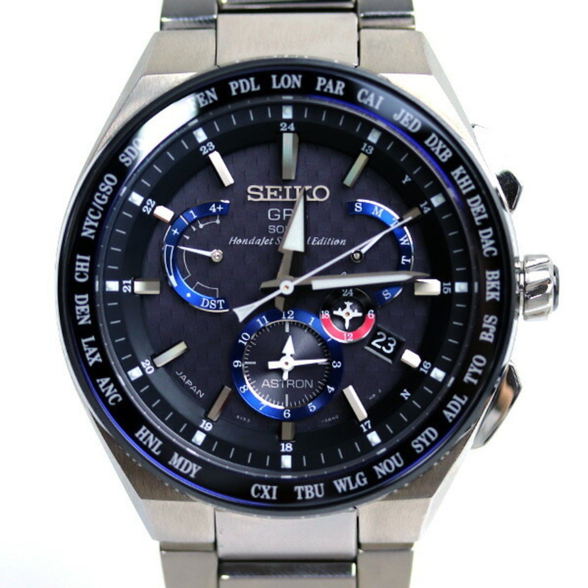 image of Seiko Prospex Speedtimer Solar Chronograph Sbdl085 V192-0Af0 in Black, Women's
