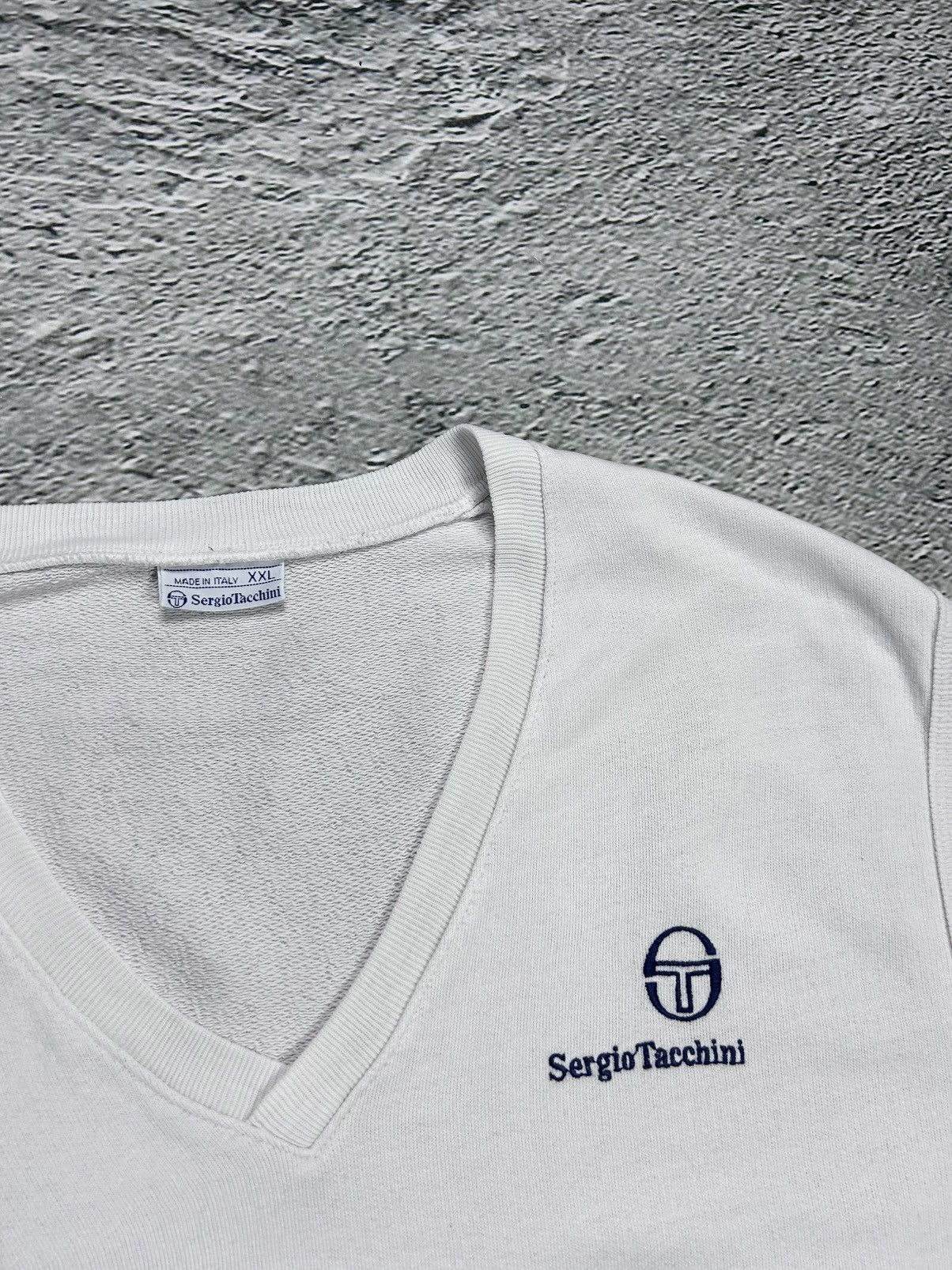 Sergio Tacchini Sergio Tacchini vintage white sweater vest small logo Size US XXL / EU 58 / 5 - 2 Thumbnail
