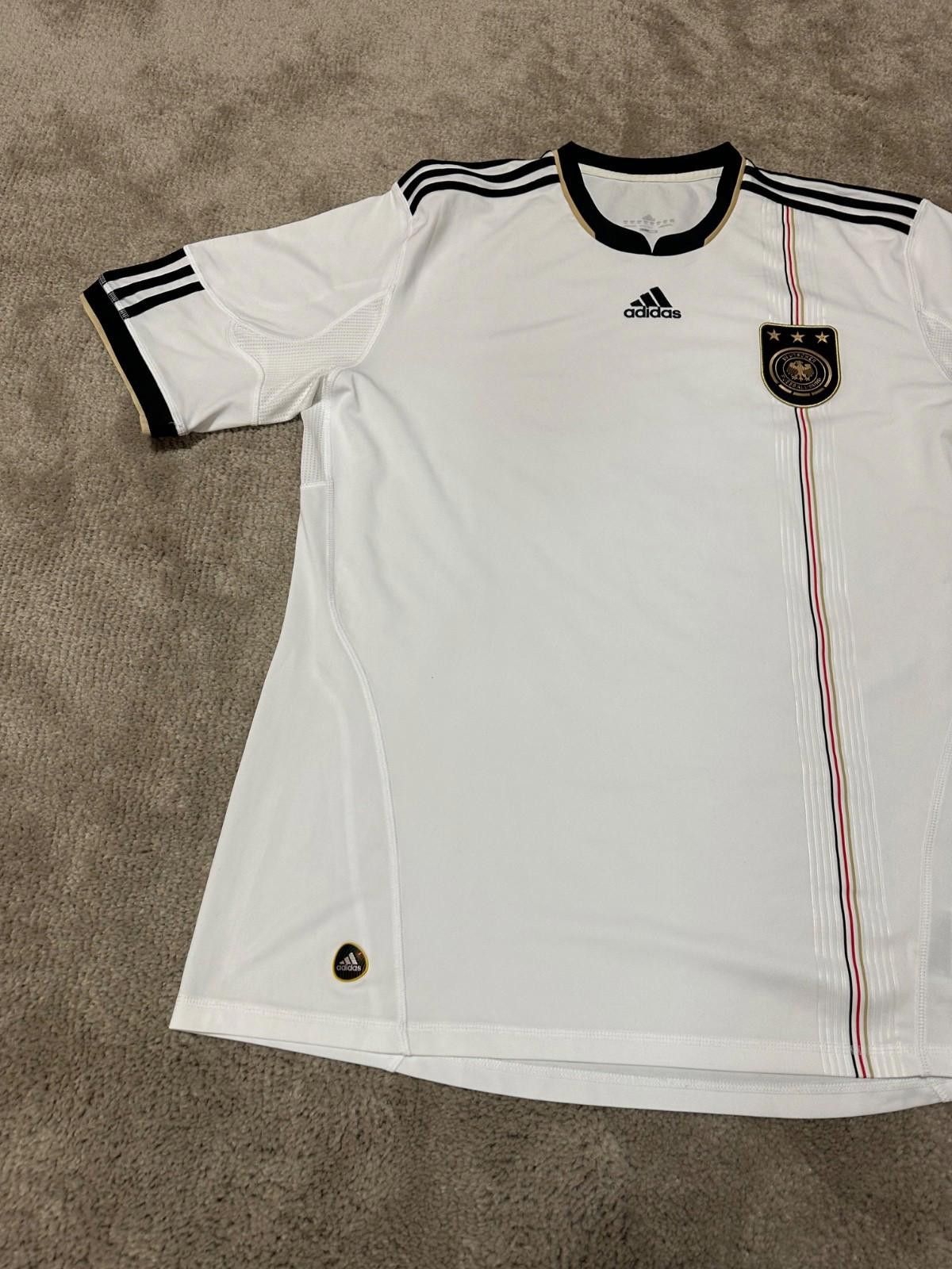 Adidas GERMANY ADIDAS 2010 WORLD CUP FOOTBALL SOCCER HOME JERSEY Size US XXL / EU 58 / 5 - 2 Thumbnail