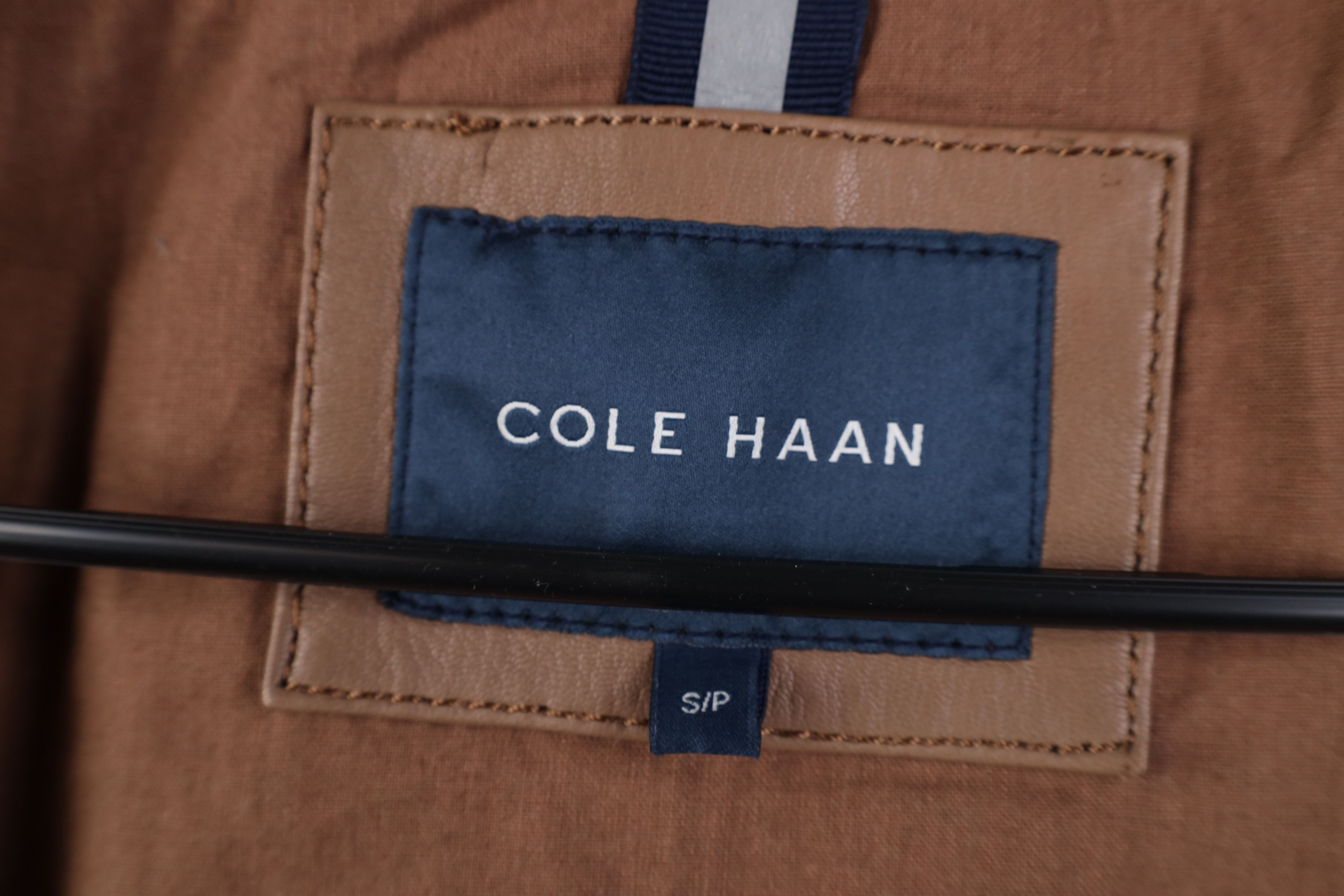 Cole Haan Cole Haan Full Zip Cafe Racer Bomber Jacket Cognac Brown Size US S / EU 44-46 / 1 - 9 Thumbnail