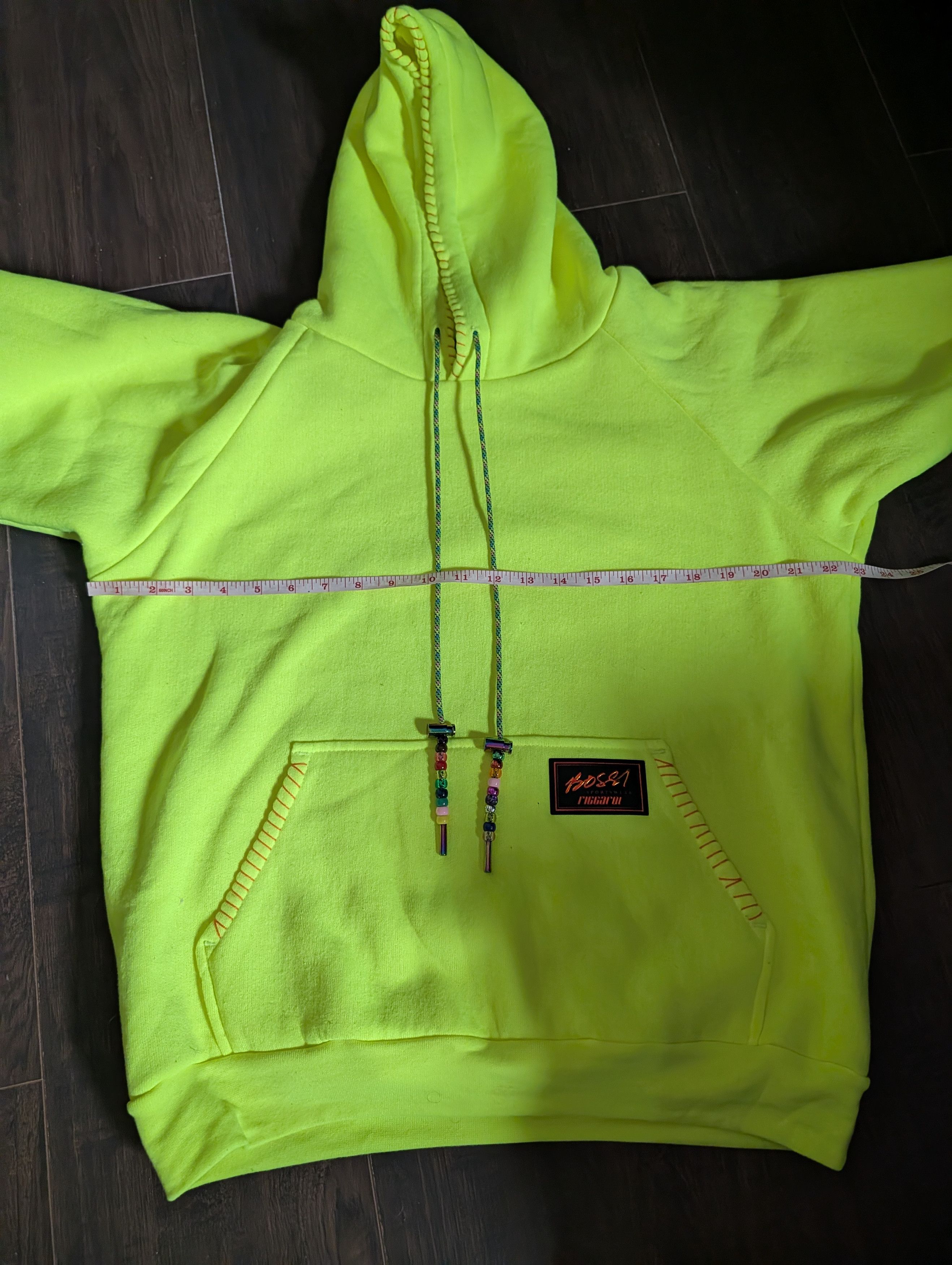 Bossi Sportswear Thermal lined whipstitch accent beaded logo badge hoodie Size US XS / EU 42 / 0 - 12 Thumbnail