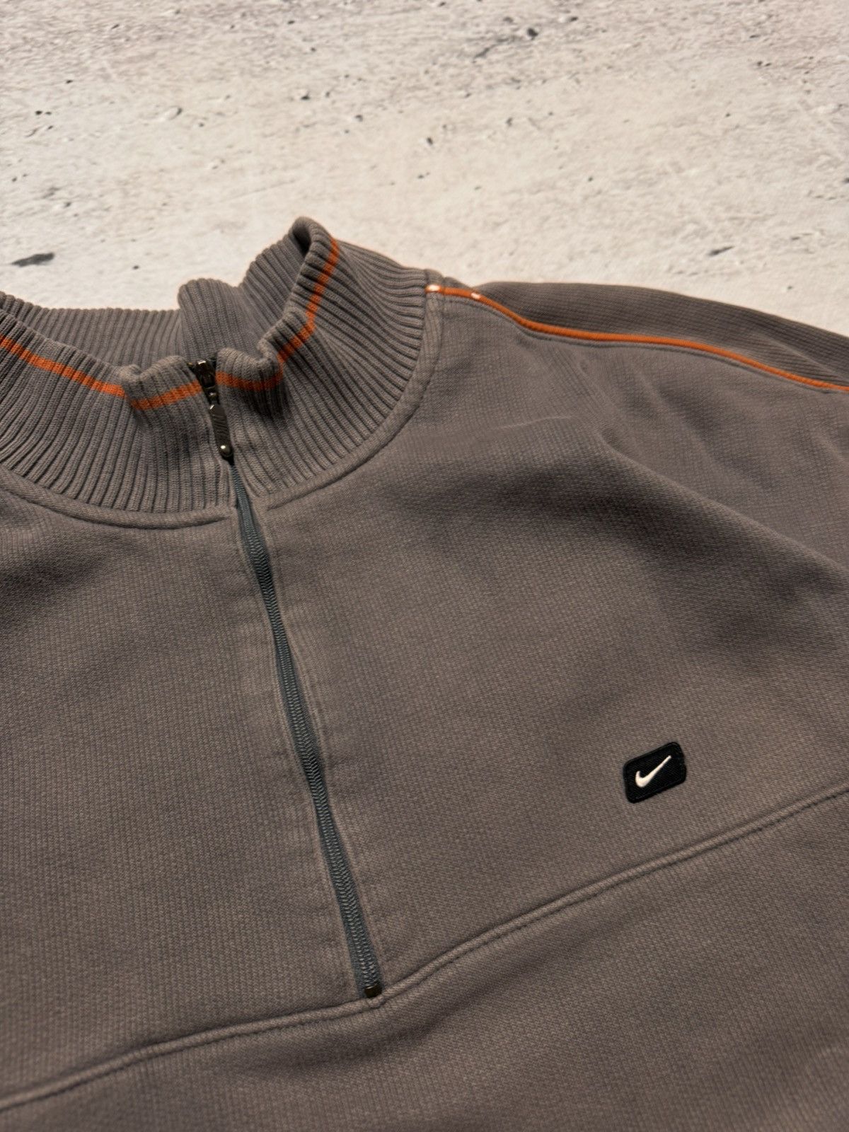 Nike × Vintage NIKE 1/3 zip VINTAGE BASIX LOGO OVERSIZE BOXY SWEATSHIRT Size US XL / EU 56 / 4 - 3 Thumbnail