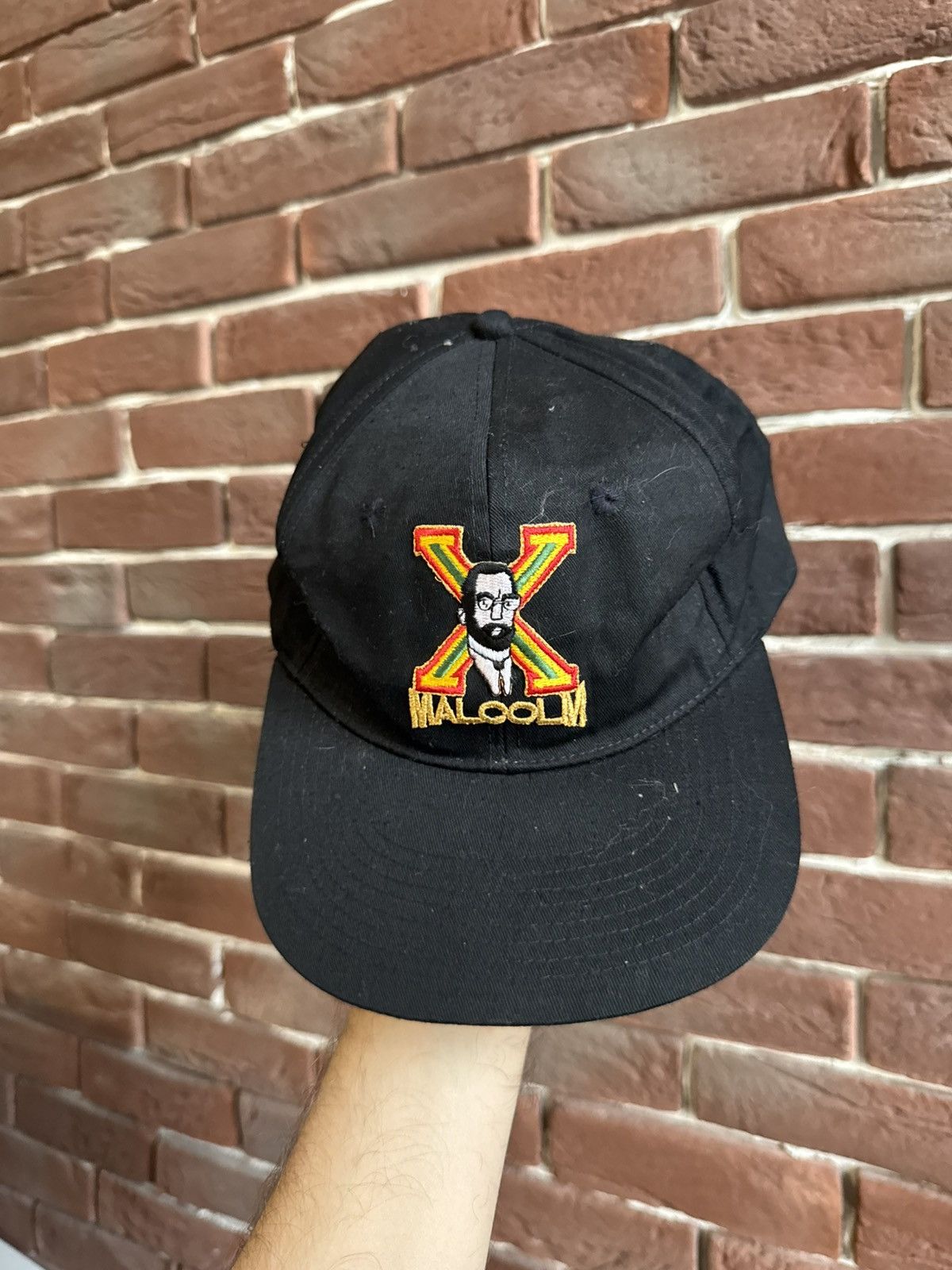 Vintage Vintage 90s MALCOLM X SnapBack Hat RARE Black 90s Cap Size ONE SIZE - 3 Thumbnail