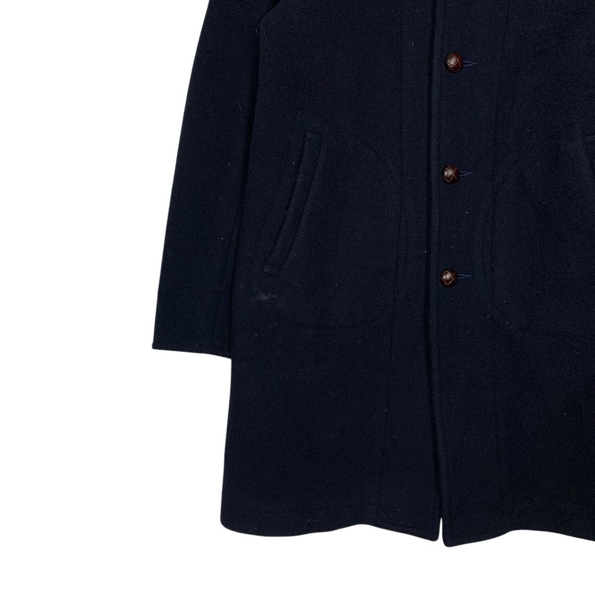 Danton DANTON Wool Navy Blue Overcoat jacket #2507-C113 Size US S / EU 44-46 / 1 - 4 Thumbnail