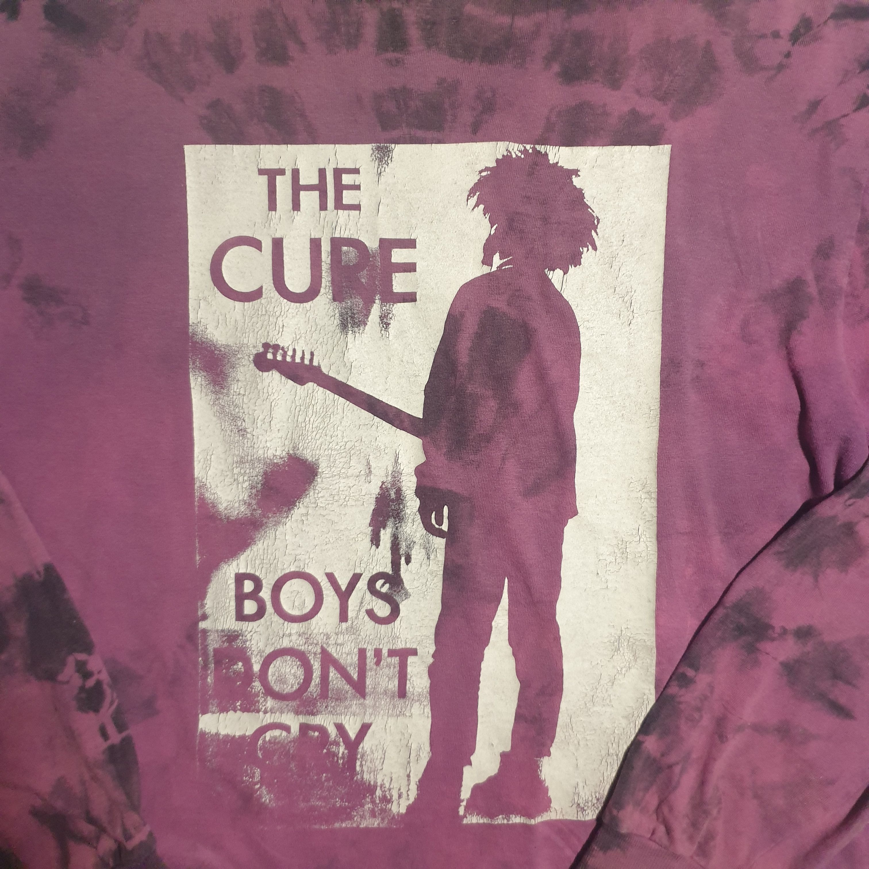 Vintage Vintage The Cure Boys Don't Cry Purple Tie Dye LS Tee Size US XL / EU 56 / 4 - 4 Thumbnail