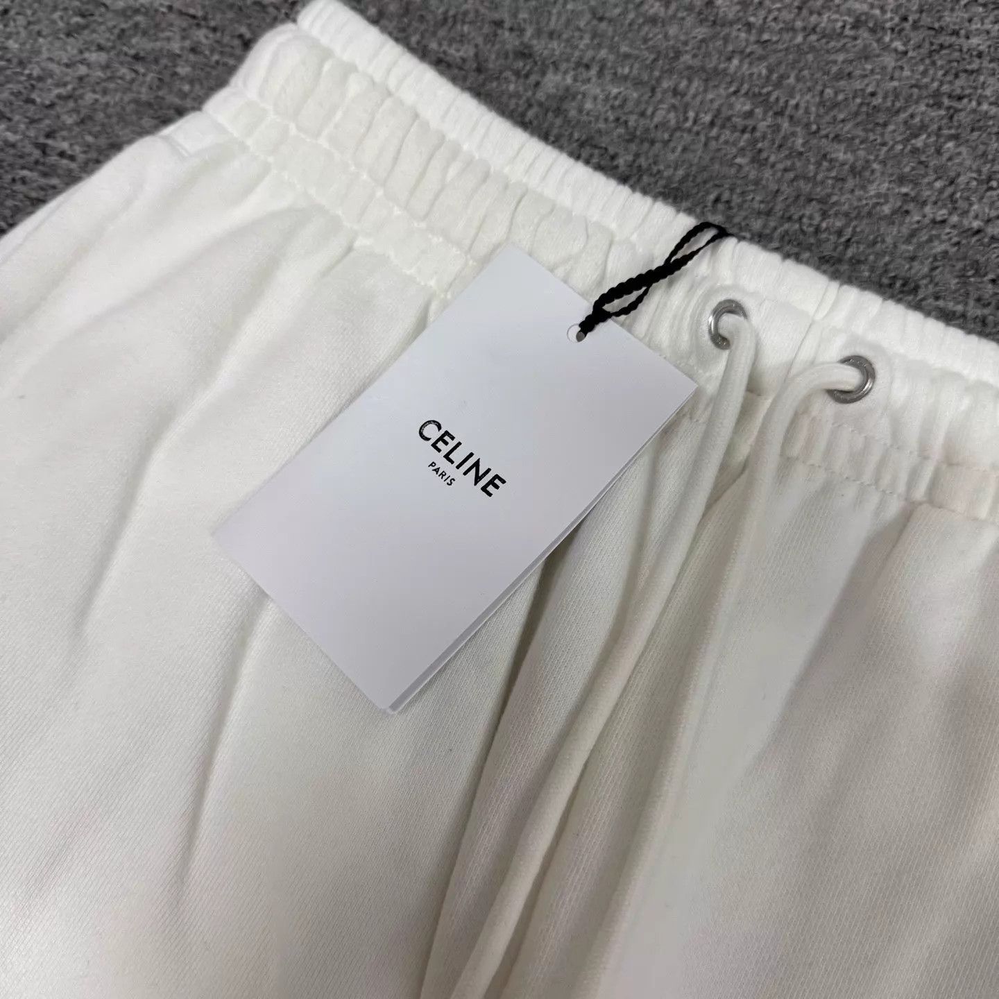 Celine Celine white mini logo cuffed track pants S Size 26" / US 2 / IT 38 - 5 Thumbnail