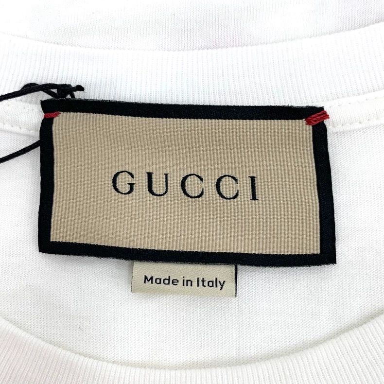 Gucci Gucci White logo printed sequin cotton round-neck short-sle Size US XS / EU 42 / 0 - 5 Thumbnail