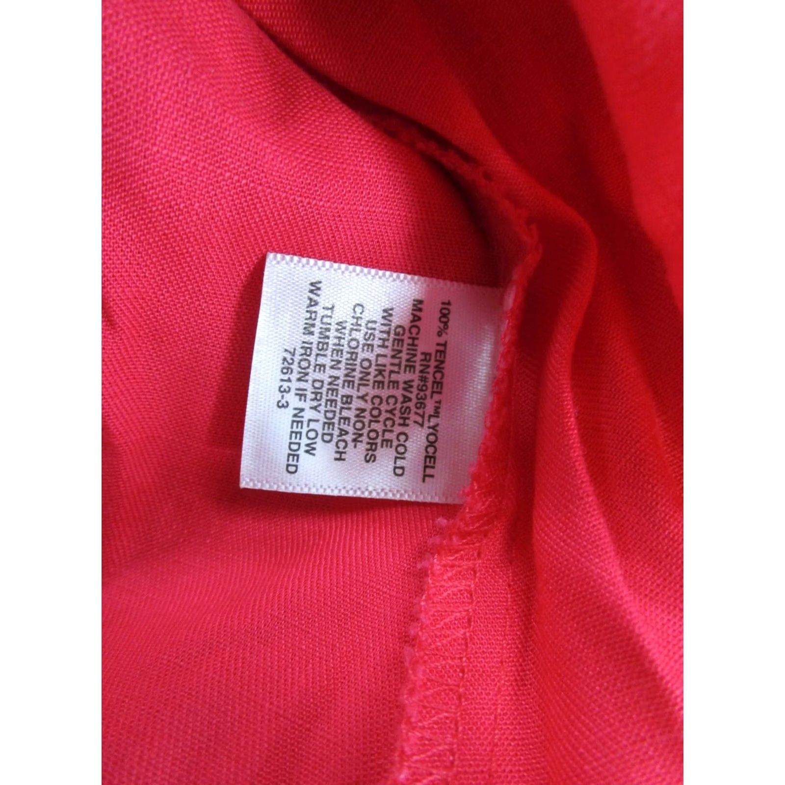 Liz Claiborne Liz Claiborne Shirt Dress Pink 6P Petite Lyocell Tencel Blend Short Sleeve Floral Button Front Midi Womens Size M / US 6-8 / IT 42-44 - 5 Thumbnail