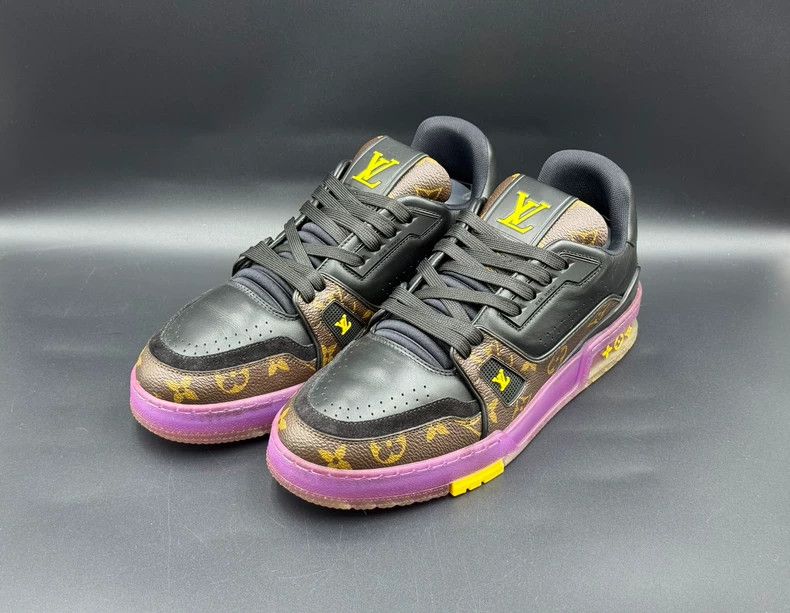 Louis Vuitton Louis Vuitton Trainer Purple Gold Sneakers - dmc Size US 8.5 / EU 41-42 - 1 Thumbnail