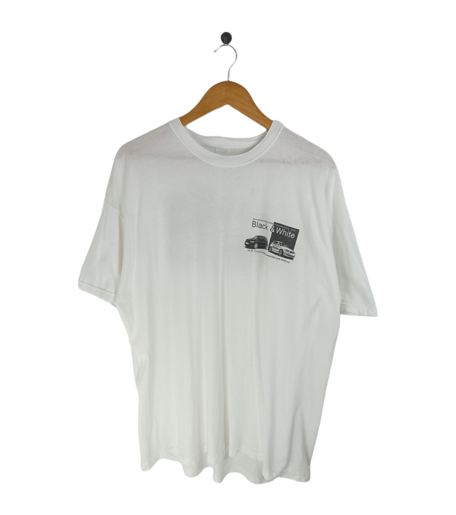 BMW VINTAGE Y2K BMW BLACK & WHITE SONDERAKTION TEE RACING JDM Size US XL / EU 56 / 4 - 2 Thumbnail