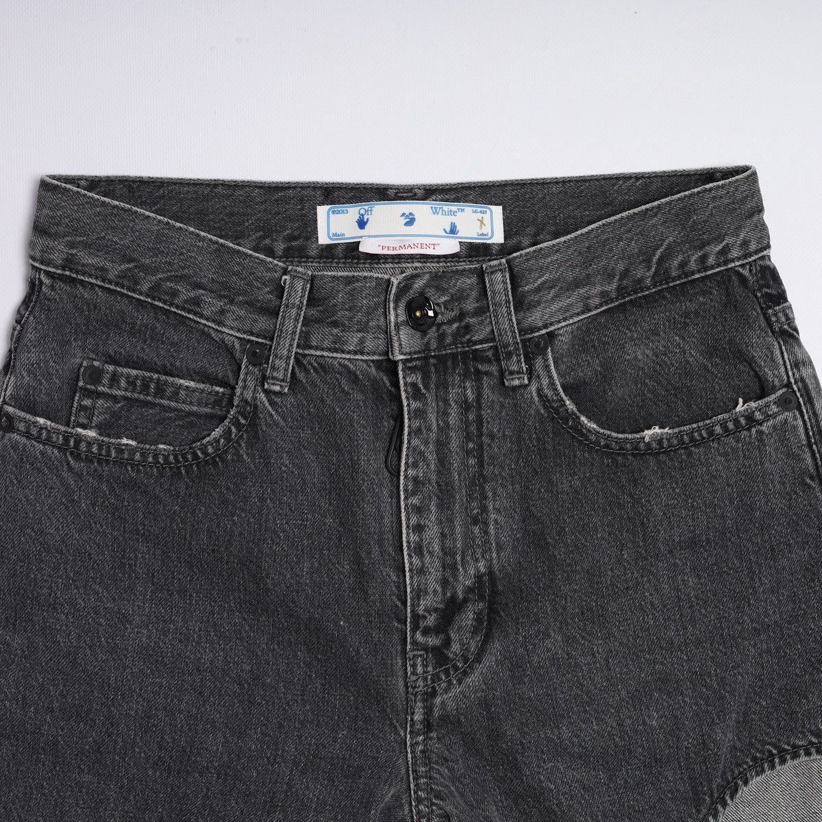 Off-White Off-White Permanent Meteor Jeans Hole Pants Grey Size 27" / US 4 / IT 40 - 9 Thumbnail