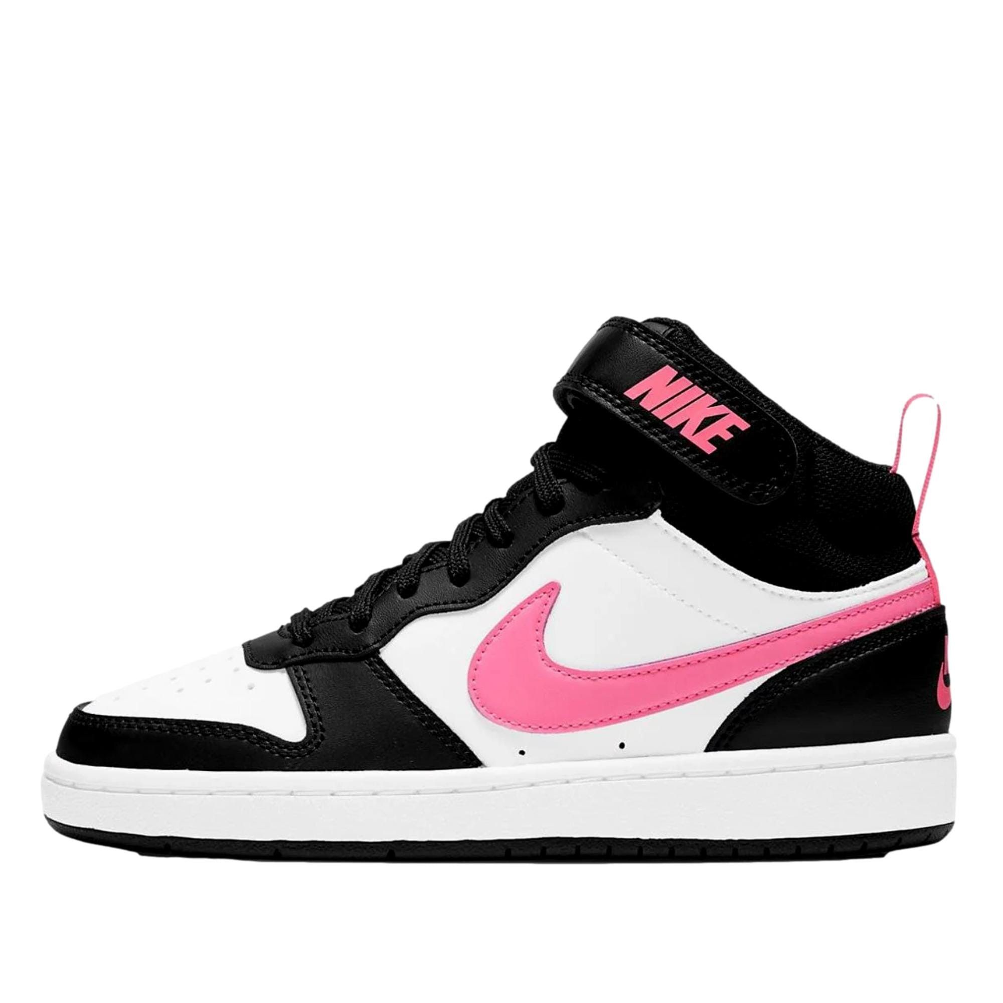 Nike Court Borough Mid 2 Black / Sunset Pulse / White CD7782-005 Size US 5.5 / EU 38 - 1 Thumbnail