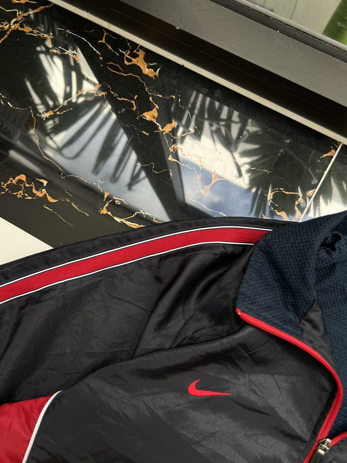 Nike × Vintage 90’s NIKE RED MULTISWOOSH RETRO RARE Y2K TRACK JACKET Size US XL / EU 56 / 4 - 3 Thumbnail