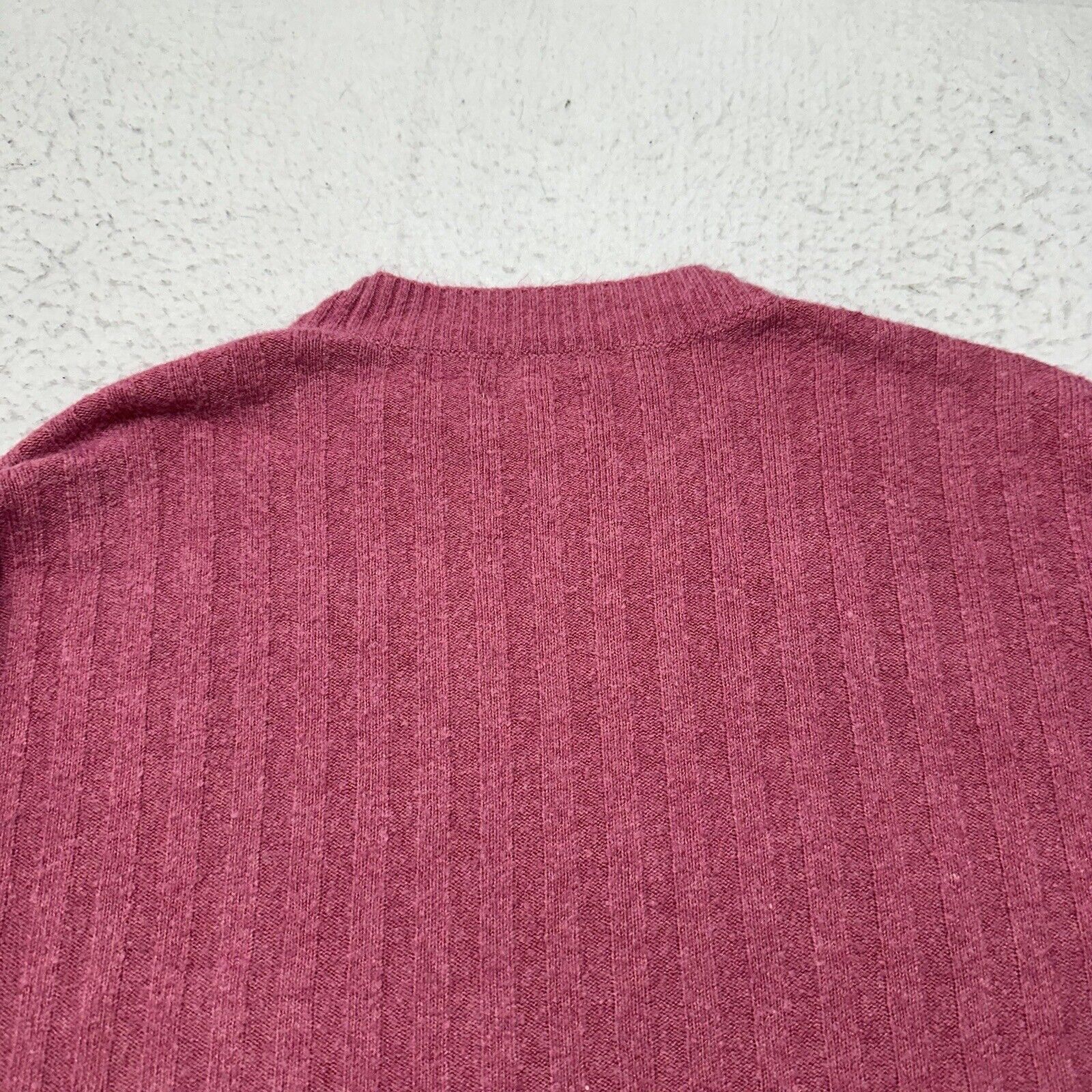 American Eagle Outfitters American Eagle XS Cropped Crewneck Sweater Pink Knit Size XS / US 0-2 / IT 36-38 - 11 Thumbnail