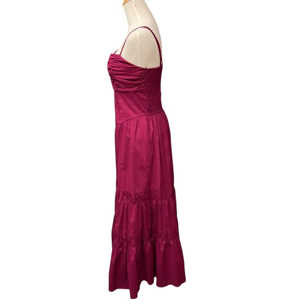 MISA Los Angeles Misa Los Angles Rula Orchid Cotton Poplin Midi Dress M NWT Size M / US 6-8 / IT 42-44 - 3 Thumbnail